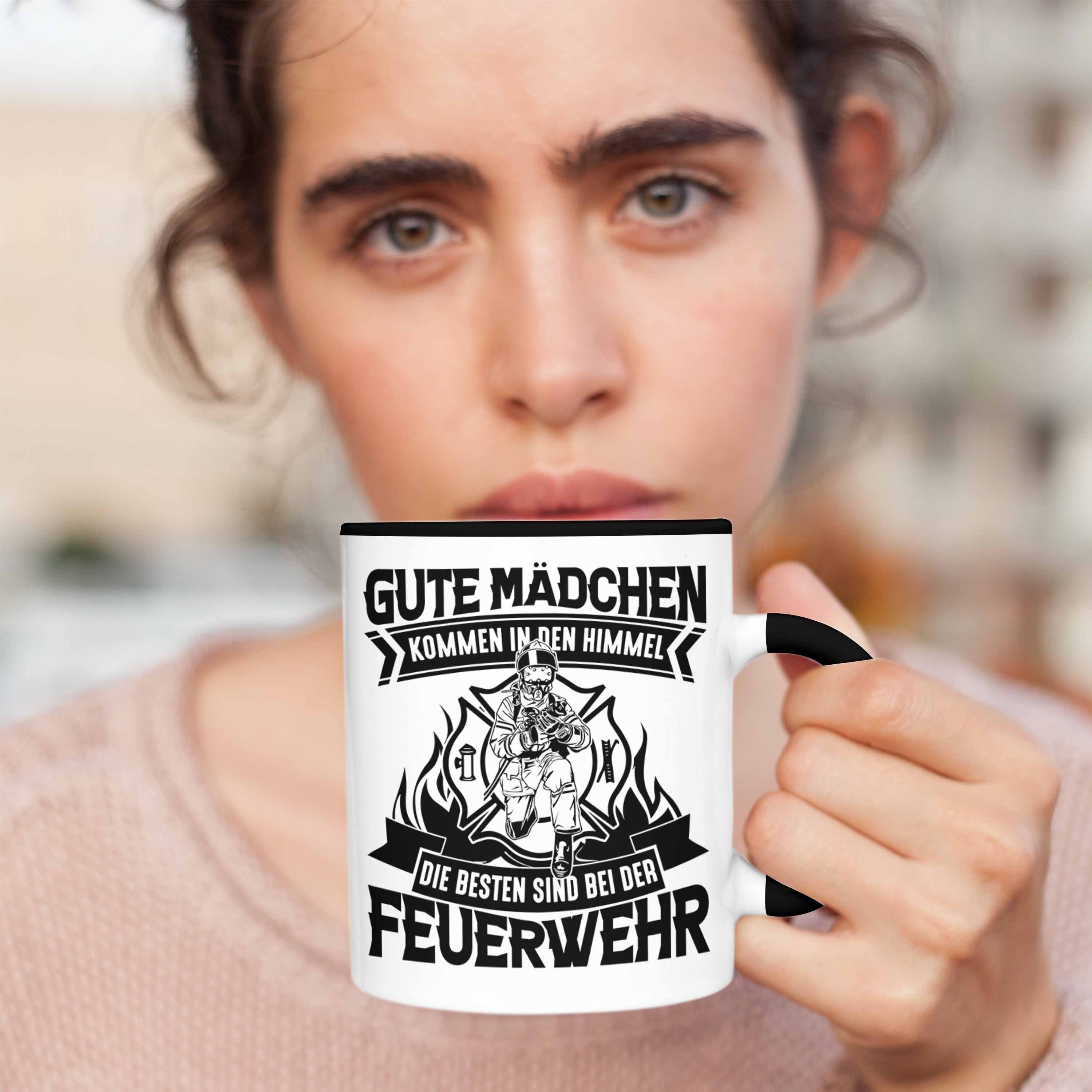 Mädchen Geschenk Gute Tasse Kommen In Die Trendation Tasse Bes Den Himmel Feuerwehrfrau Schwarz