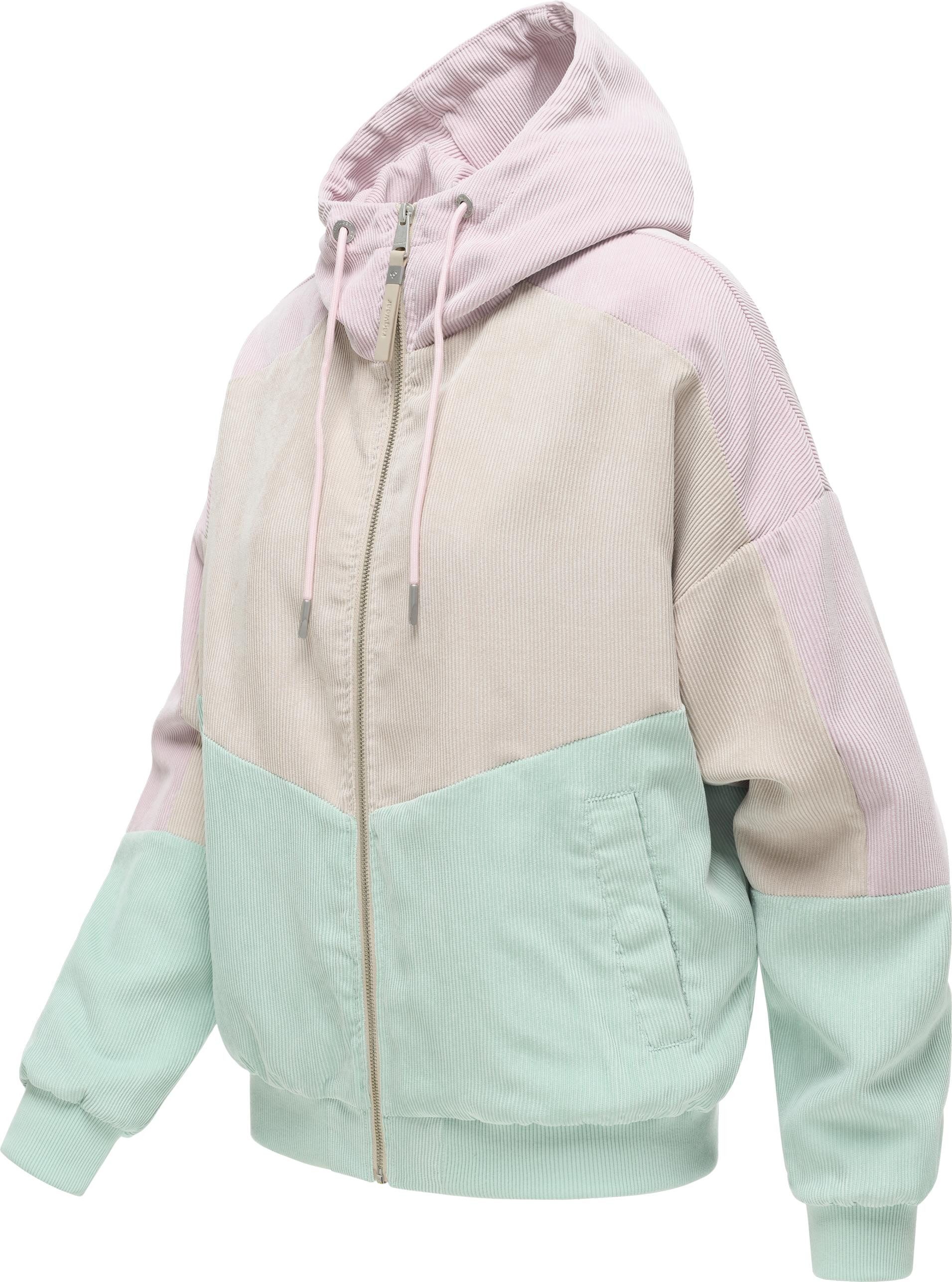 Ragwear Cordjacke Queny Cordy Jacke in Feinkord-Optik mit verstellbarer Kap günstig online kaufen