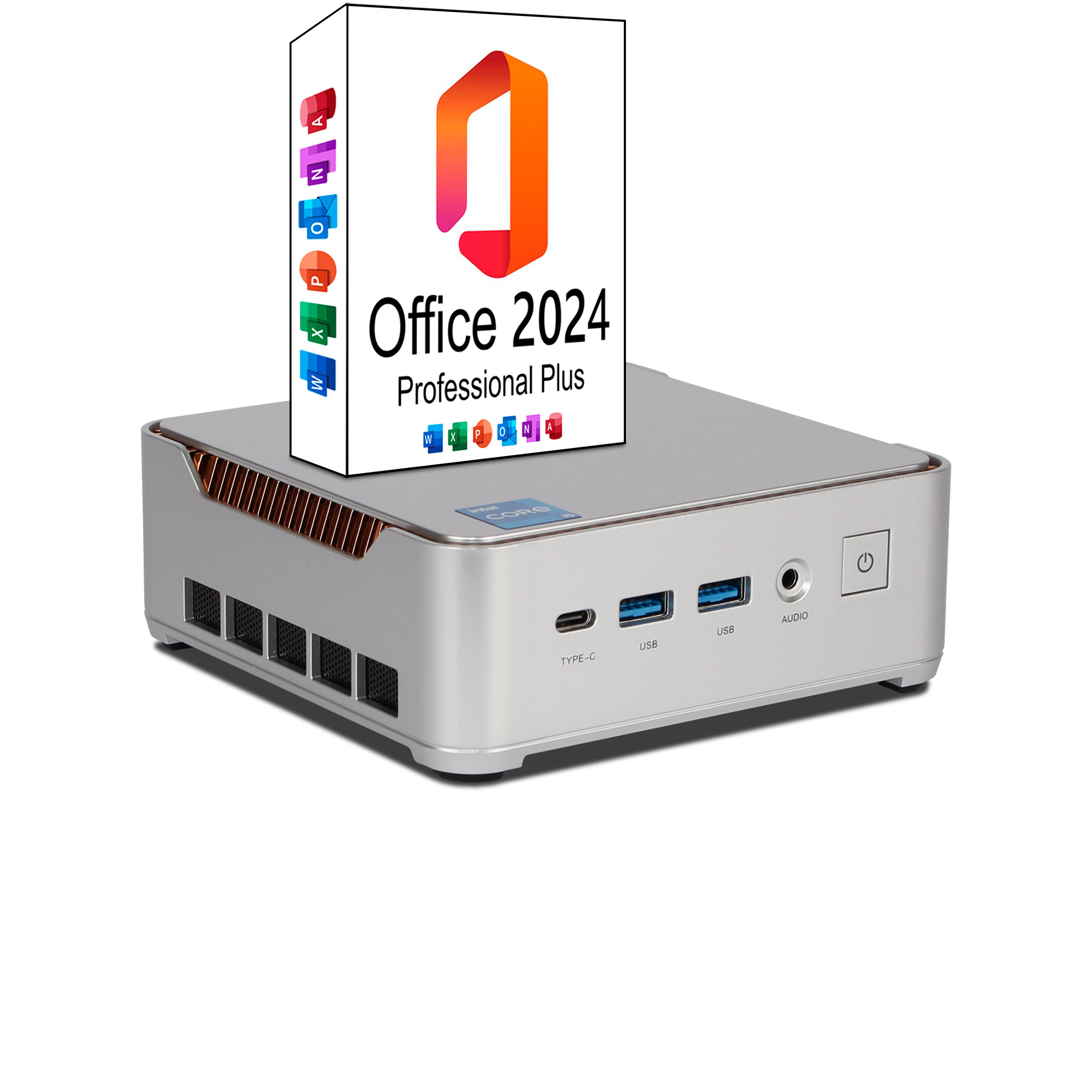 ANKERMANN-PC Ank-IX H2 Mini PC Mini-PC (Intel, Core Onboard Graphics, 32 GB RAM, 1000 GB SSD, Luftkühlung)