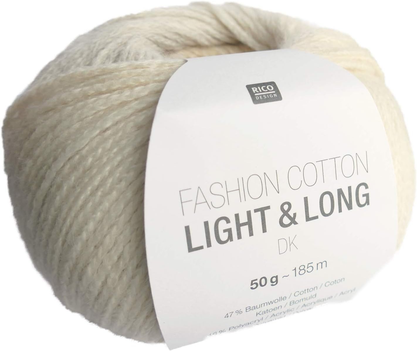 Rico Design 50g Fashion cotton Light & Long Effektgarn