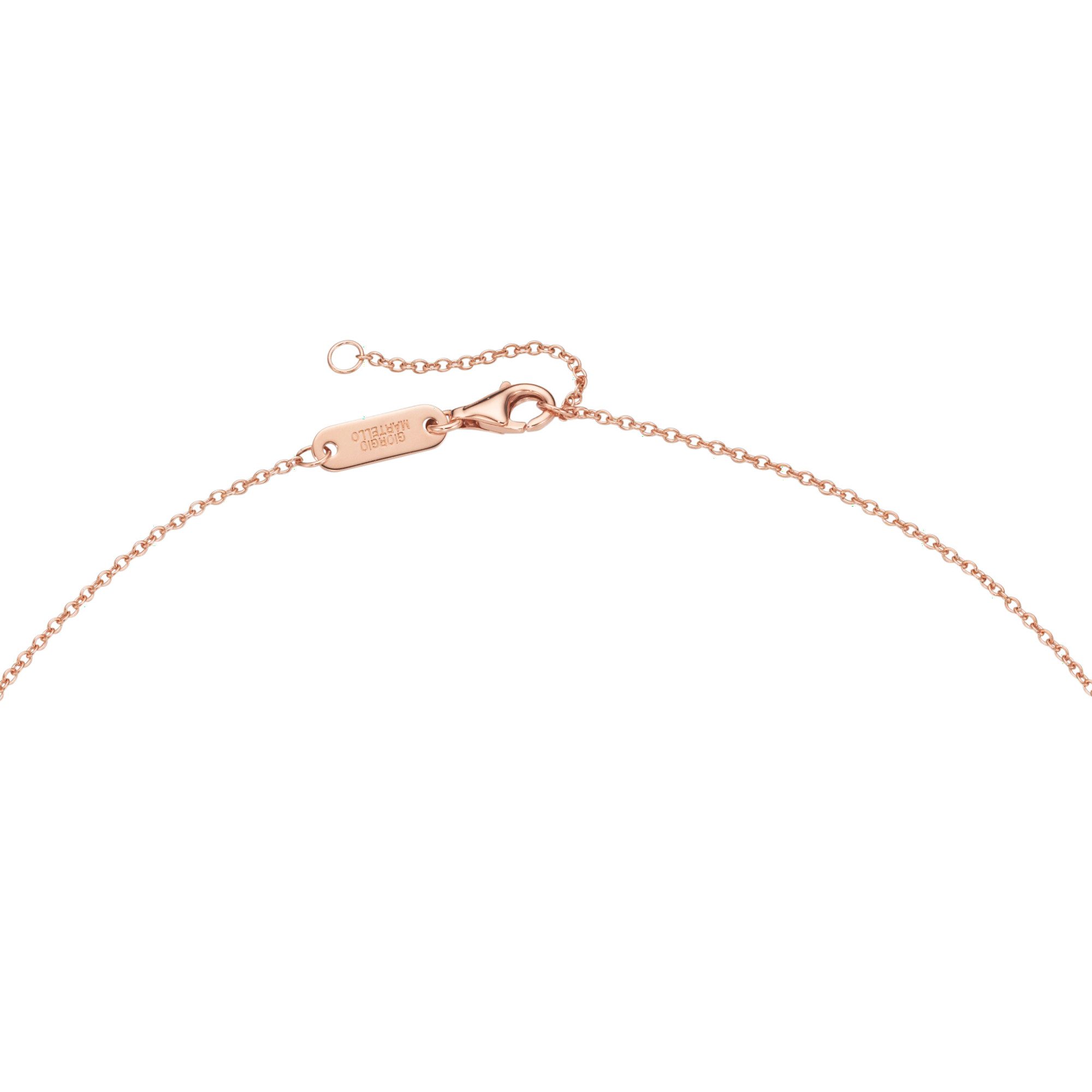 GIORGIO MARTELLO MILANO Collier mit synth. Rubin, Saphir und Kristallsteinen, Silber 925