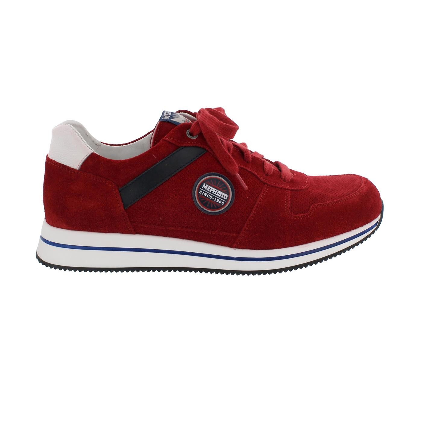 Mephisto Garry Halbschuh, Velsport 3688N (Velourleder), oxblood, Wechs Schnürschuh