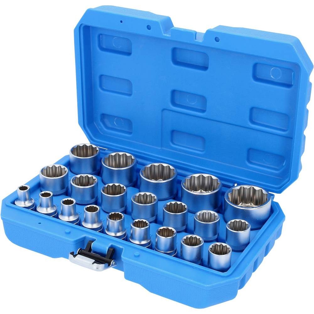 Brilliant Tools Steckschlüssel 1/2″ Steckschlüssel-Satz, Zwölfkant, kurz, 21-tlg, 8 - 36 mm BT022405