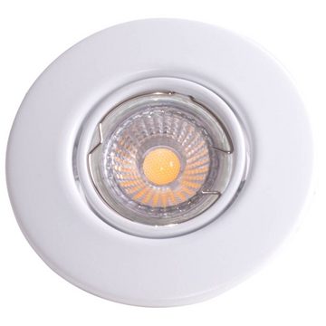 etc-shop LED Einbaustrahler, Leuchtmittel inklusive, Warmweiß, 9er Set LED Einbau Leuchten rund Decken Strahler weiß Spot Lampen