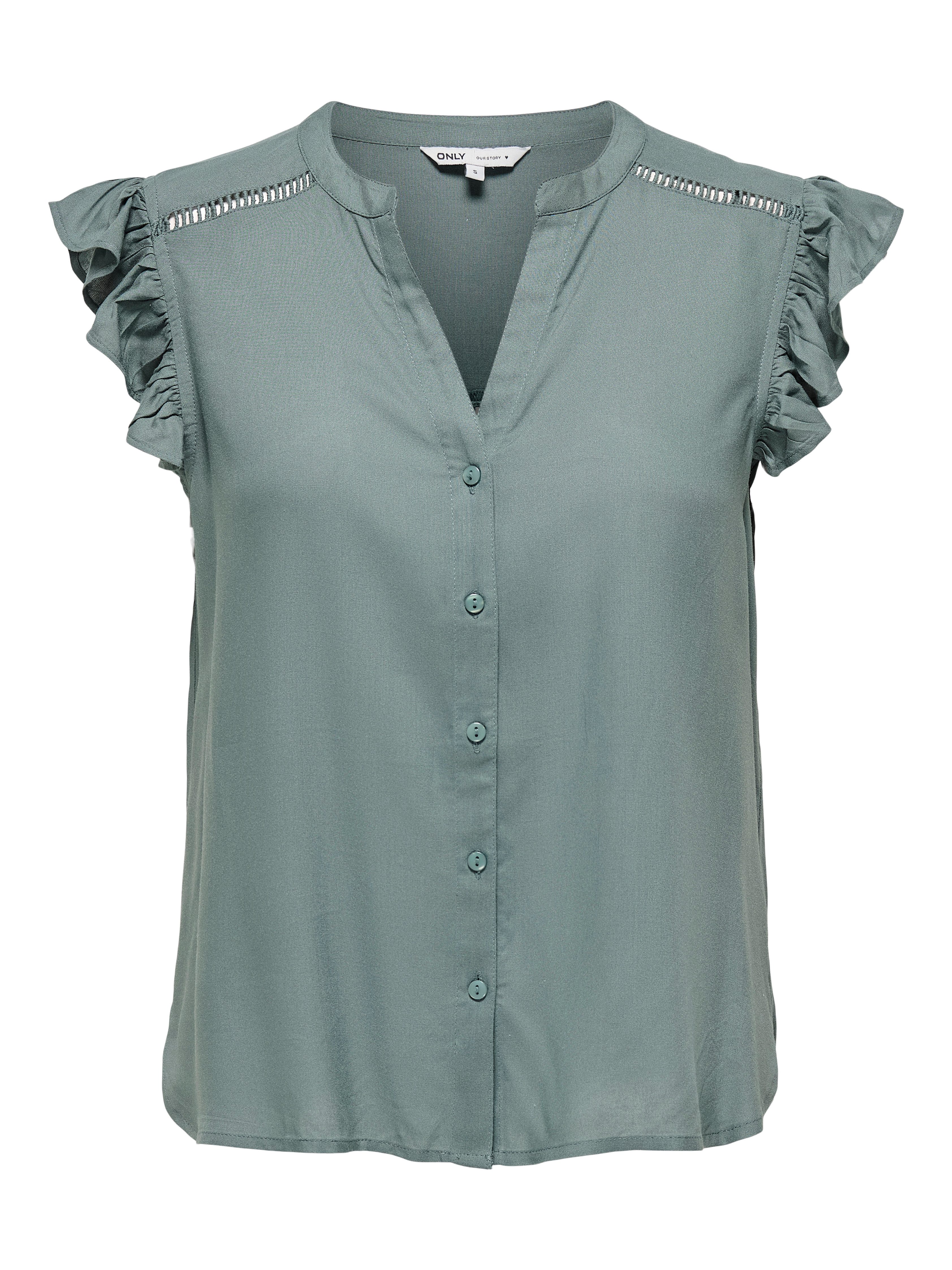 ONLY Kurzarmbluse ONLROSELLA LIFE CAPSLEEVE SHIRT WVN NOOS Viskose, regular fit