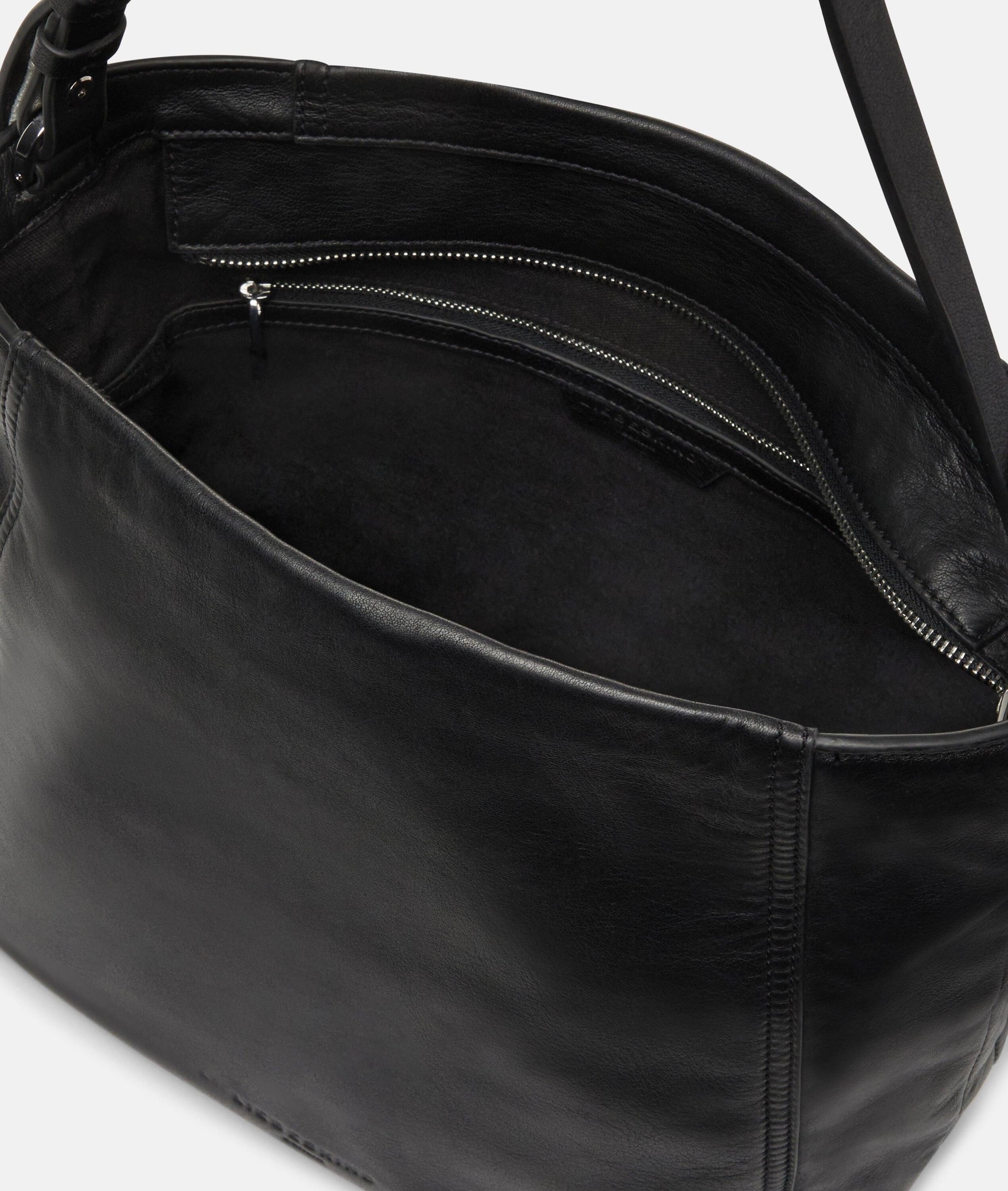 Liebeskind Berlin Schultertasche Chudy Hobo M, Geräumige Hobo-Bag aus Schafsleder
