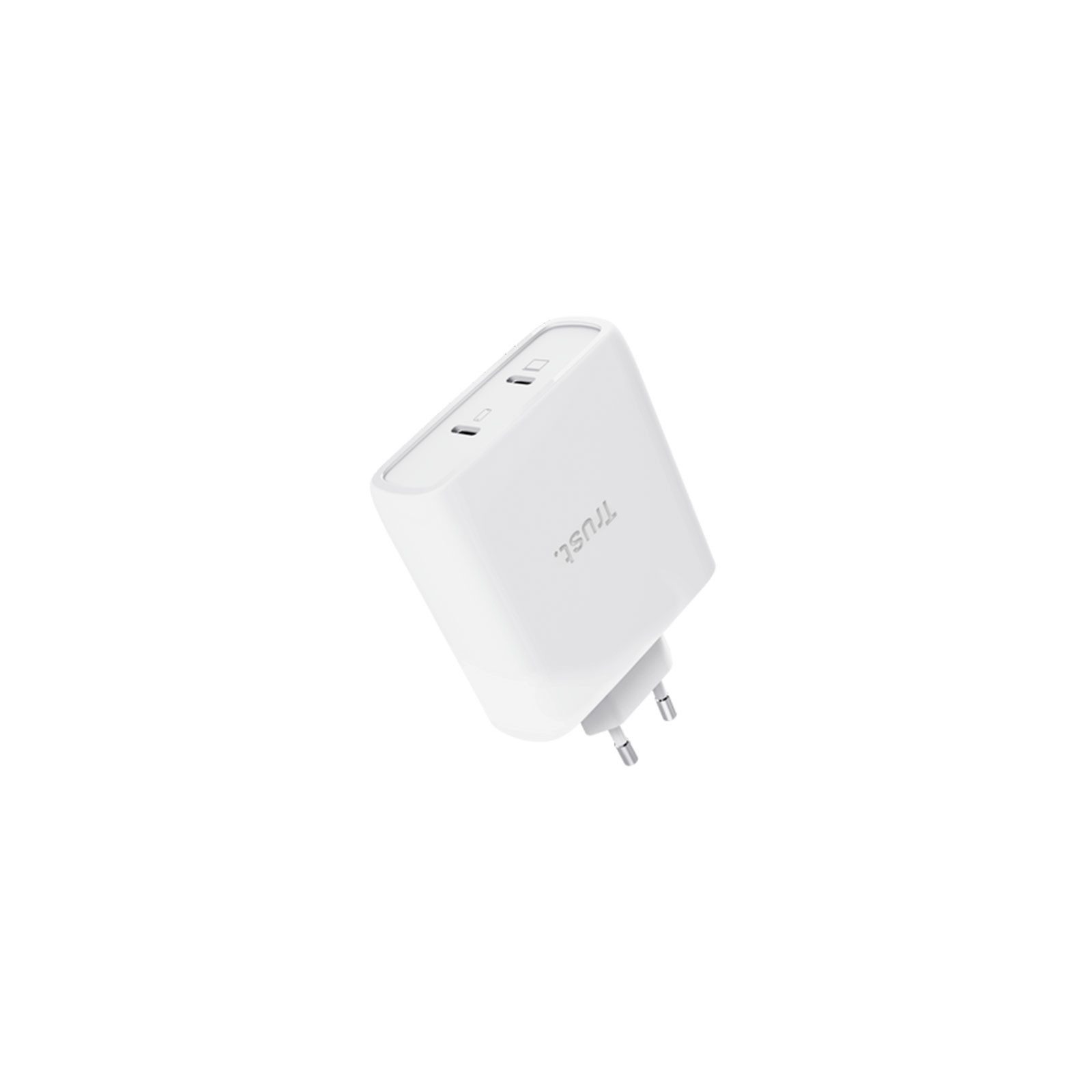 Trust Maxo USB-C-GaN-Ladegerät 100 W Ladestation (Schnelles 100 W USB-C-Ladegerät mit 2 Anschlüssen)