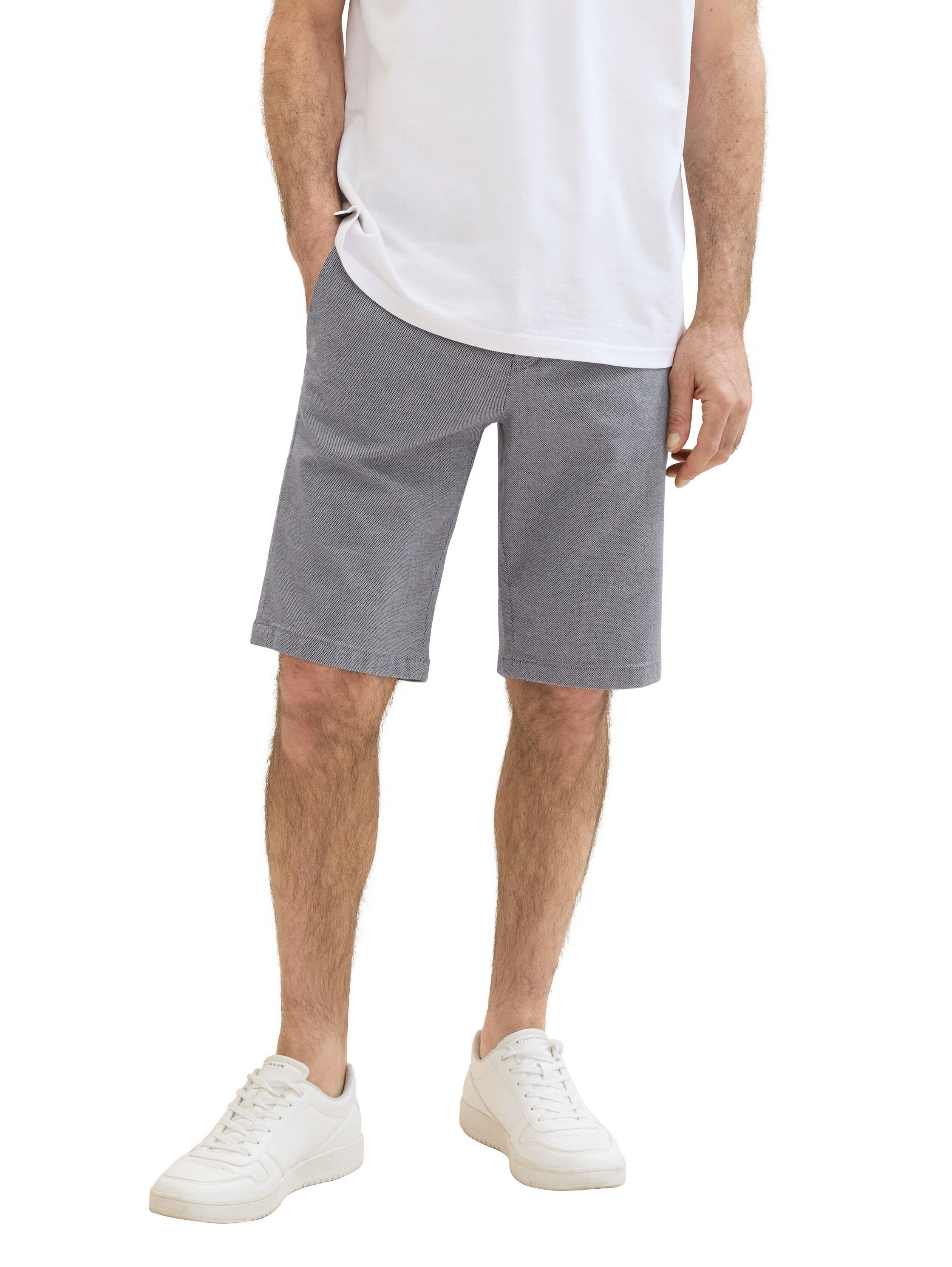 TOM TAILOR Chinoshorts TRAVIS mit Zig Zag - Struktur