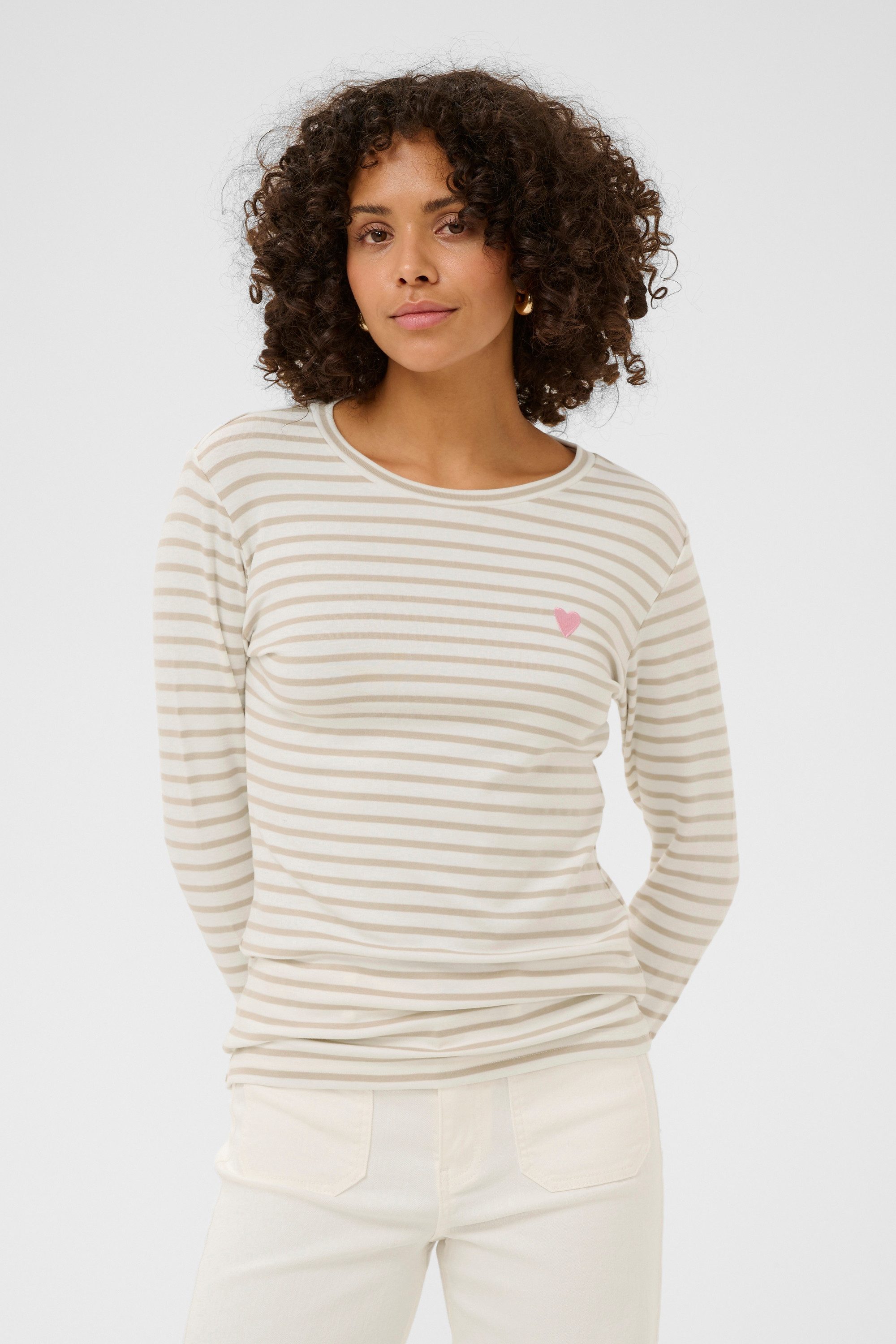 KAFFE Langarmbluse Langarm-Shirt Liddy