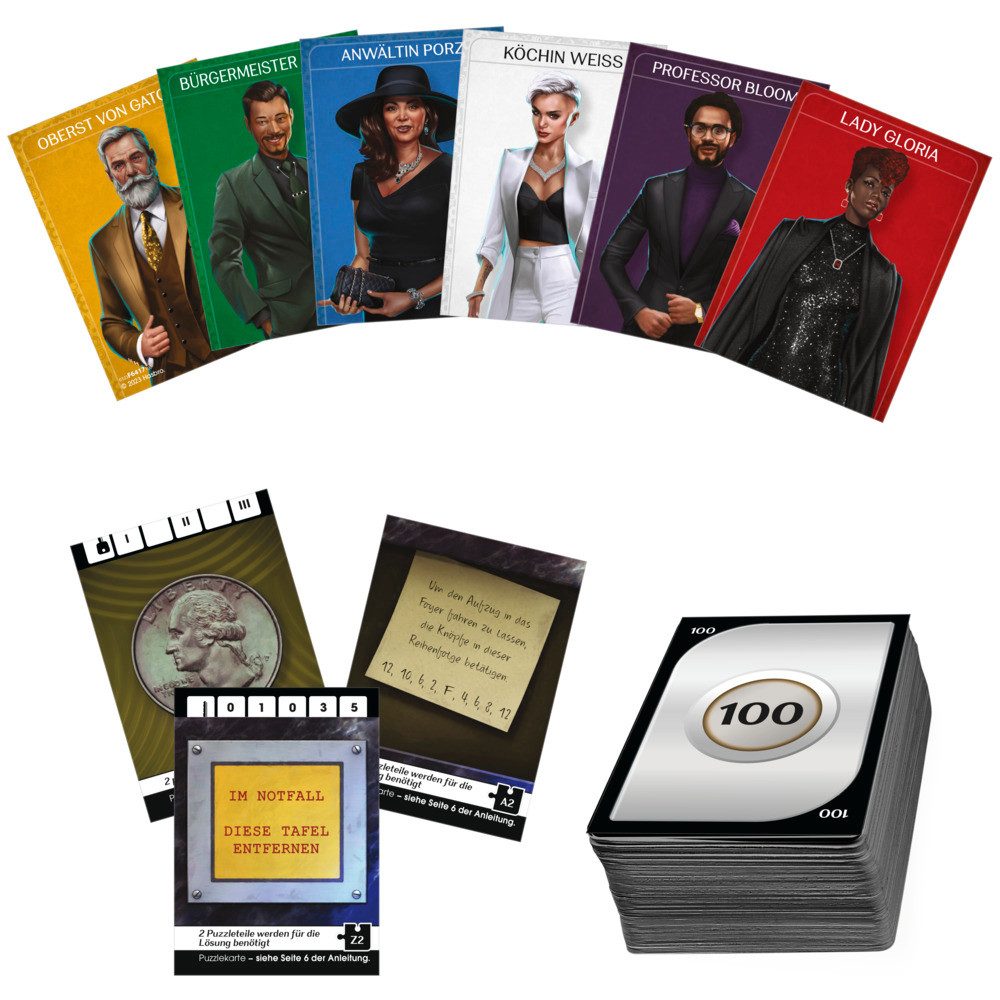 Hasbro Spiel Brettspiel Cluedo Erpressung Midnight Hotel