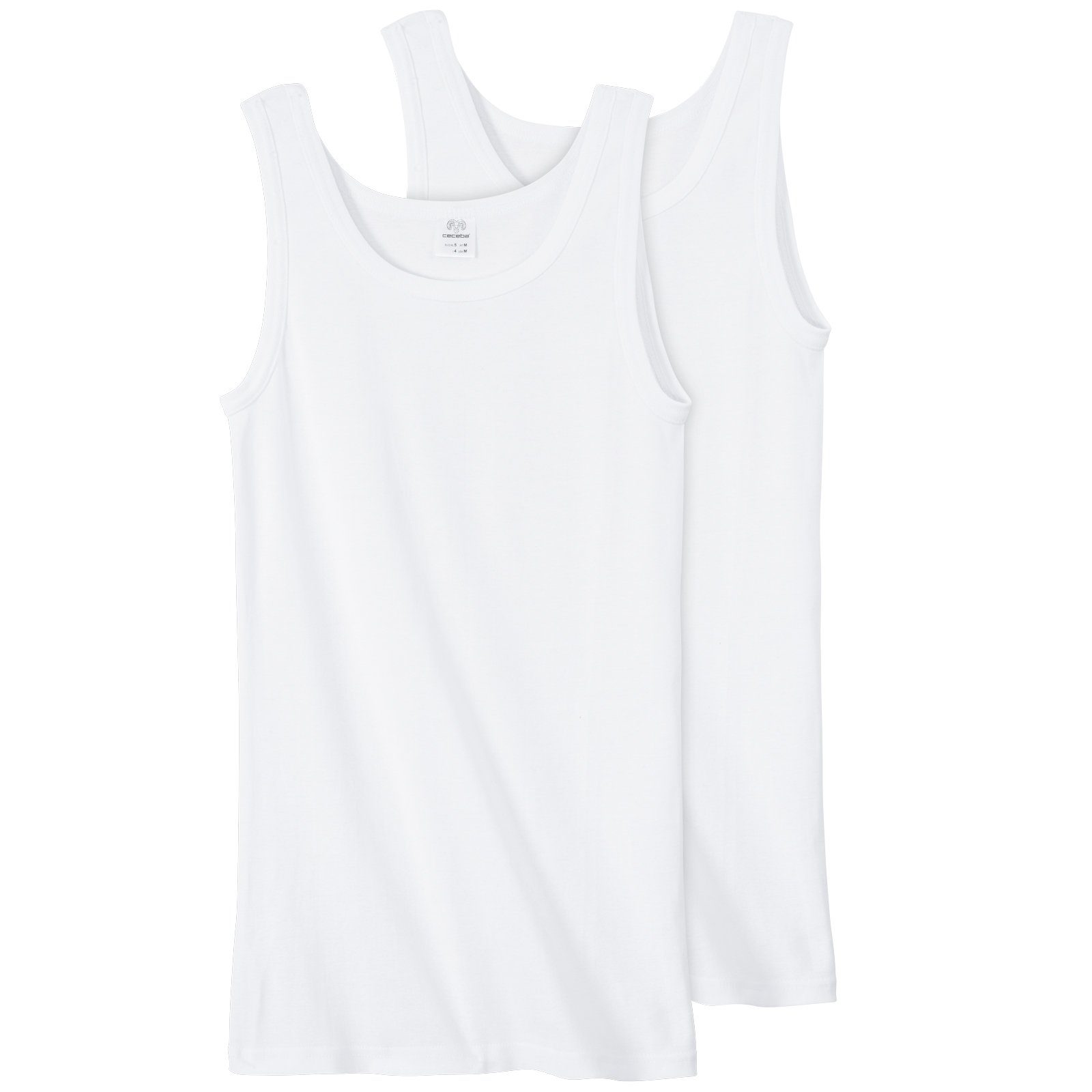 CECEBA Unterhemd Ceceba Übergrößen Feinripp Unterhemd 2er-Pack weiß günstig online kaufen