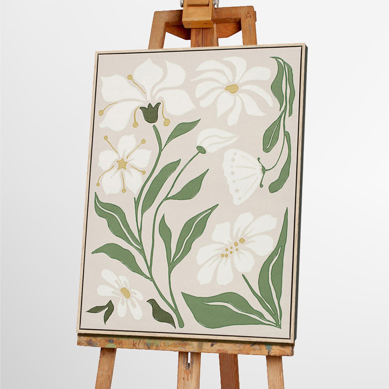 ArtUniverse Gemälde Leinwandbild Natural Flowers 60 x 80 cm, Naturmotiv