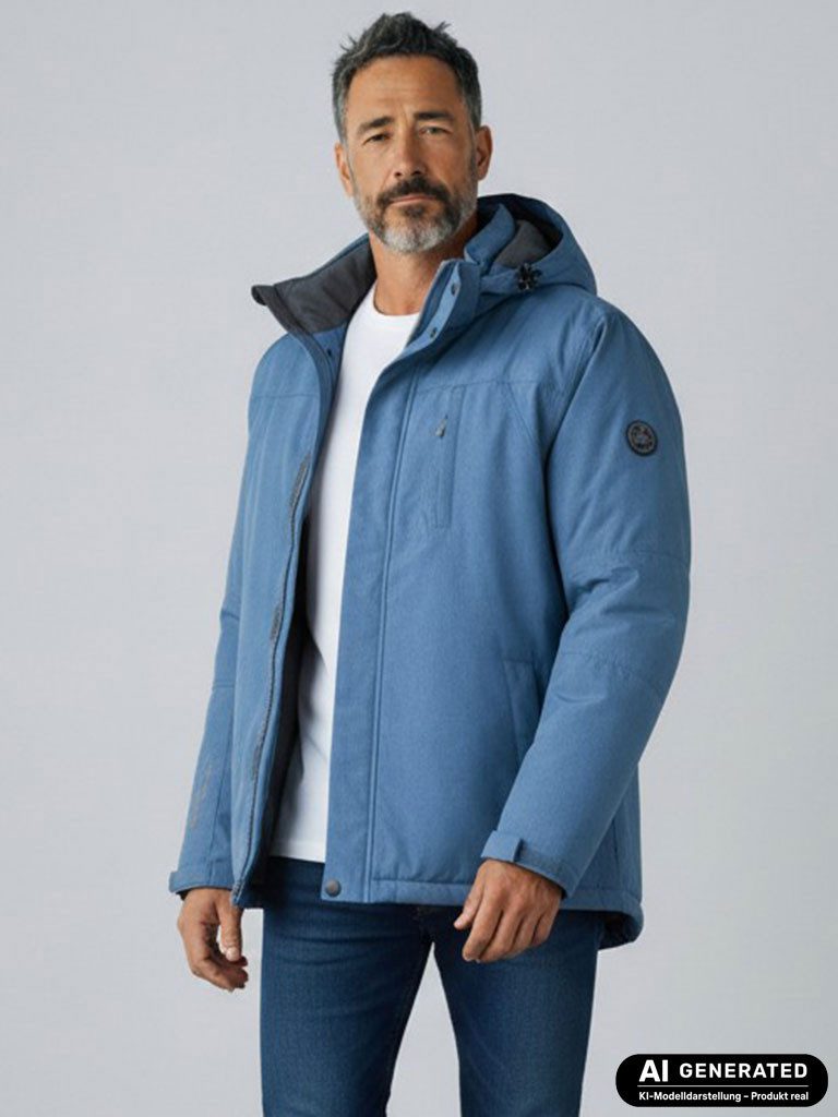 Blue Wave Funktionsjacke Chris Herren Jacke Chris - Outdoorjacke mit abnehmbarer Kapuze
