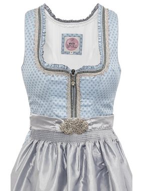 MarJo Trachtenkleid Midi Dirndl 2tlg. 65cm KIMBA eisblau silber