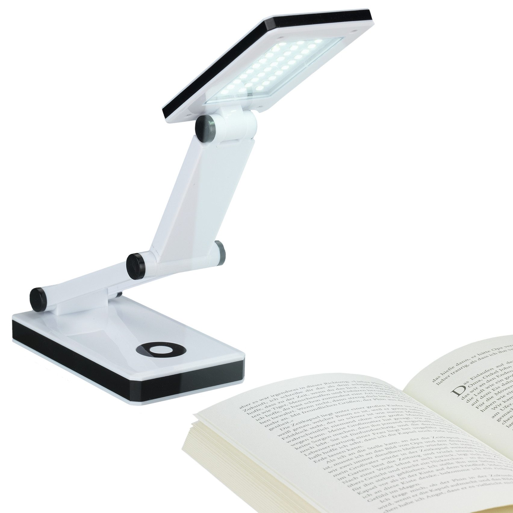 Maximex LED Schreibtischlampe faltbar, mehrere Helligkeitsstufen, günstig online kaufen
