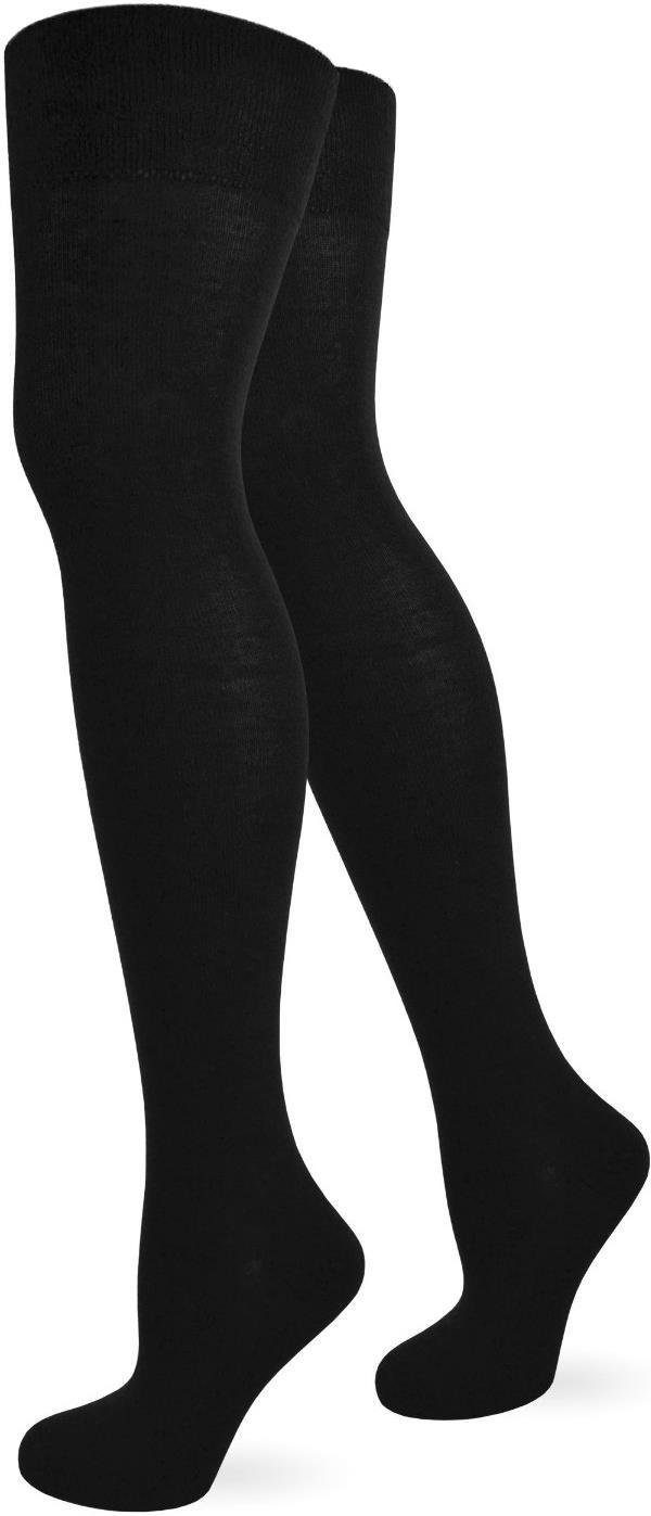 normani Overknees Overknees einfarbig Weicher Piquebund