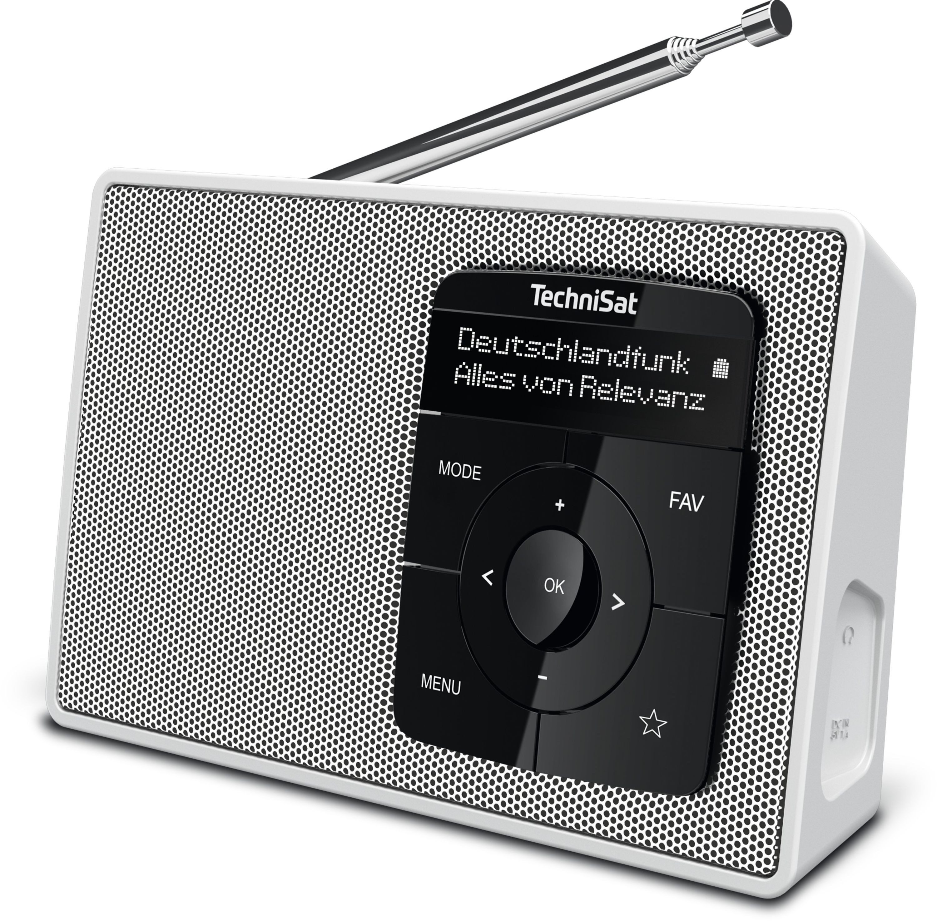 TechniSat DIGITRADIO 2 Digitalradio (DAB) (Digitalradio (DAB), FM-Tuner mit RDS, 1 W, Bluetooth, bis zu 10 Stunden Akku, Wecker, Sleeptimer)