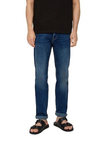 s.Oliver Bequeme mit Aus Jeans weicher geradem Baumwollmischung Beinverlauf