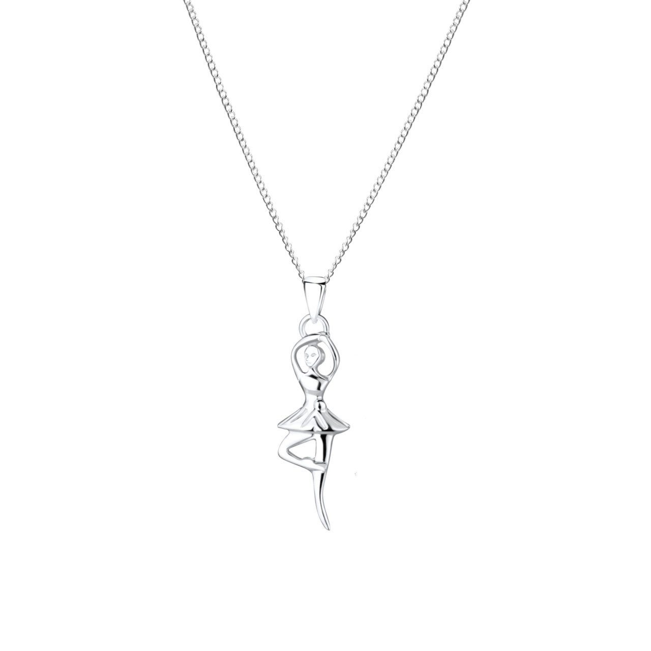 ALEXANDER YORK Kette und Anhänger Set BALLERINA, 2-tlg., 925 Sterling Silber