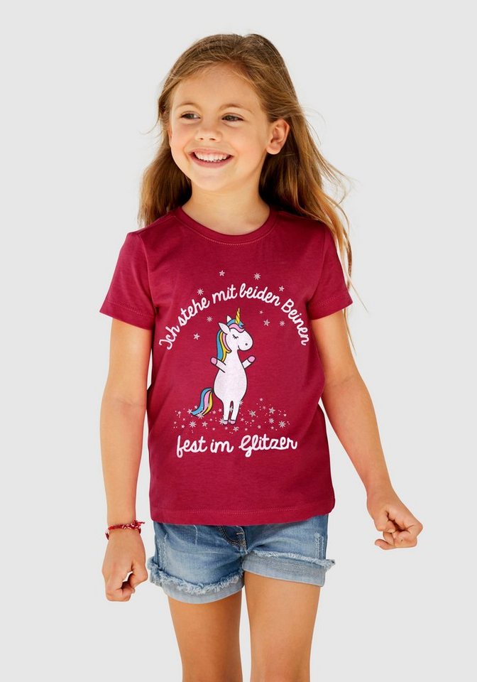 KIDSWORLD T-Shirt für kleine Mädchen, Druck \