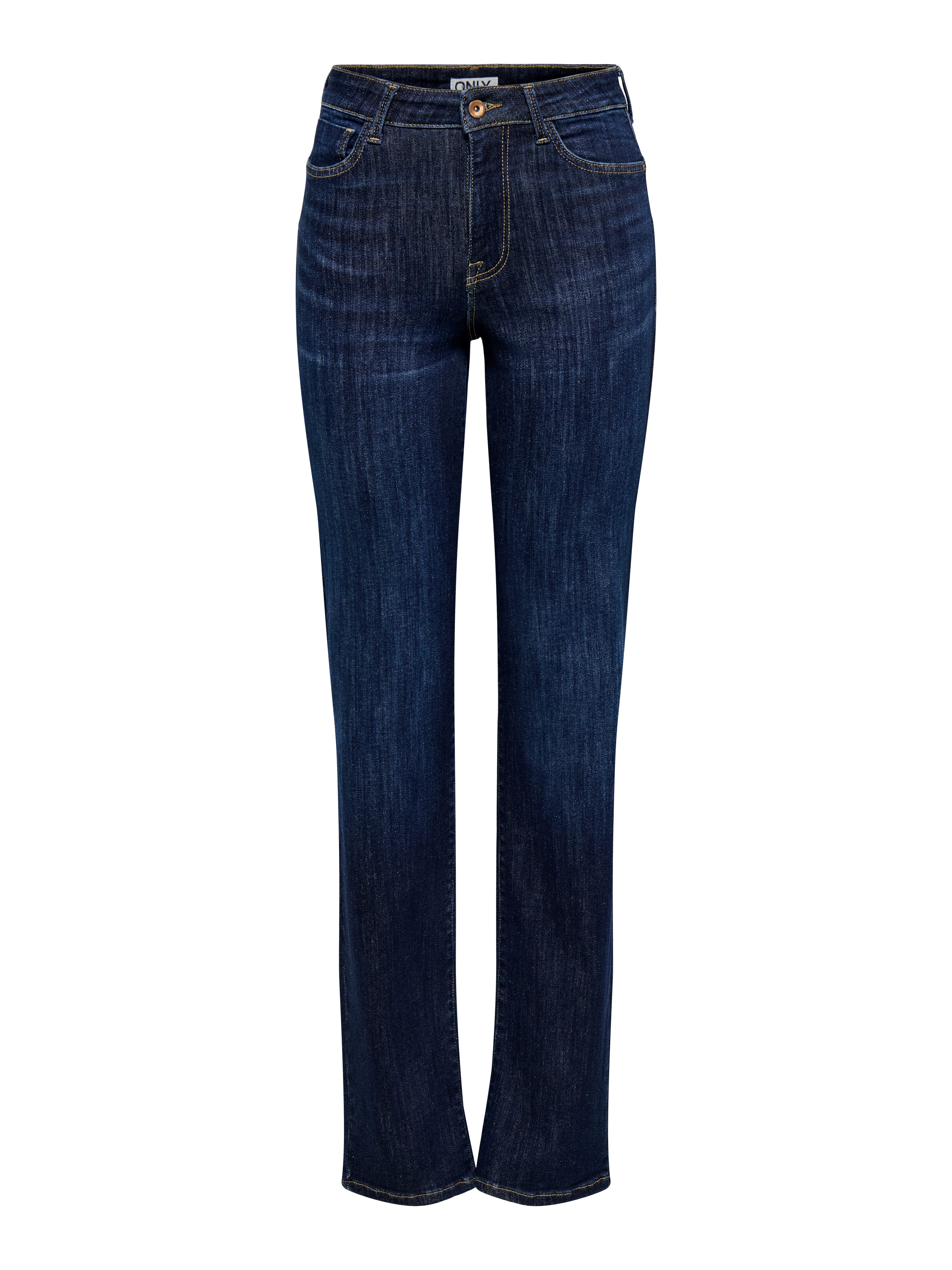 ONLY Slim-fit-Jeans ONLPOWER MW PUSH UP SLIM STRAIGHT DNM Baumwollmischung, mid waist, slim fit