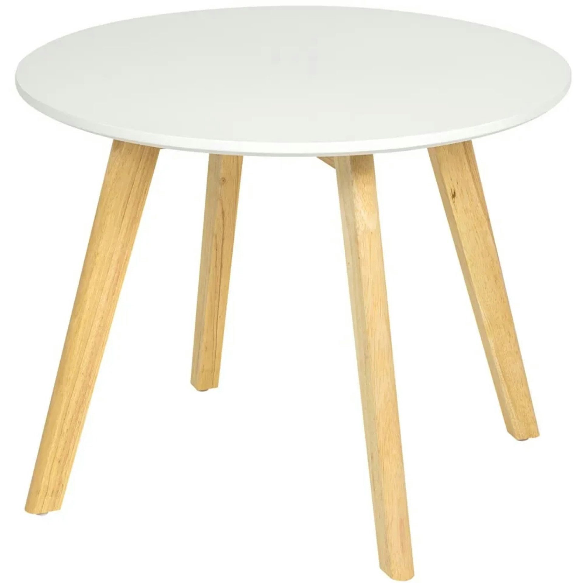 QU-AX Kindertisch Kindertisch rund weiss