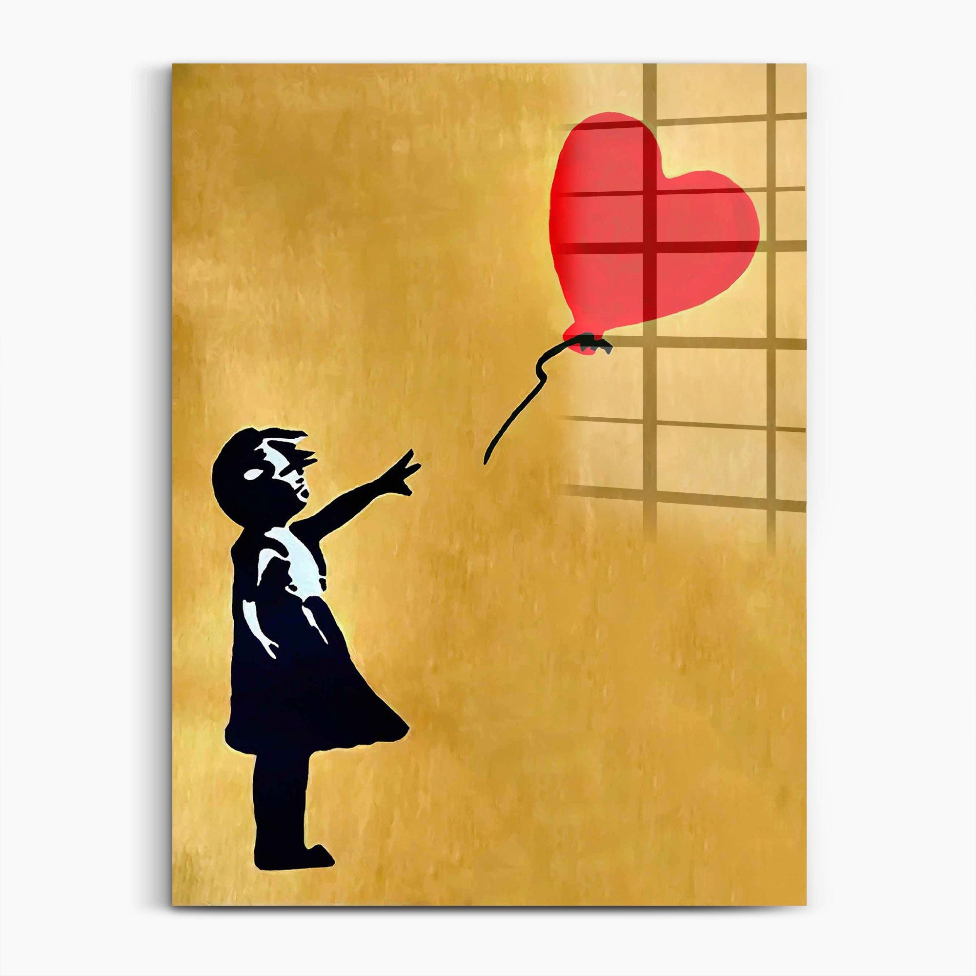 Wandbild Follow your Heart Gold