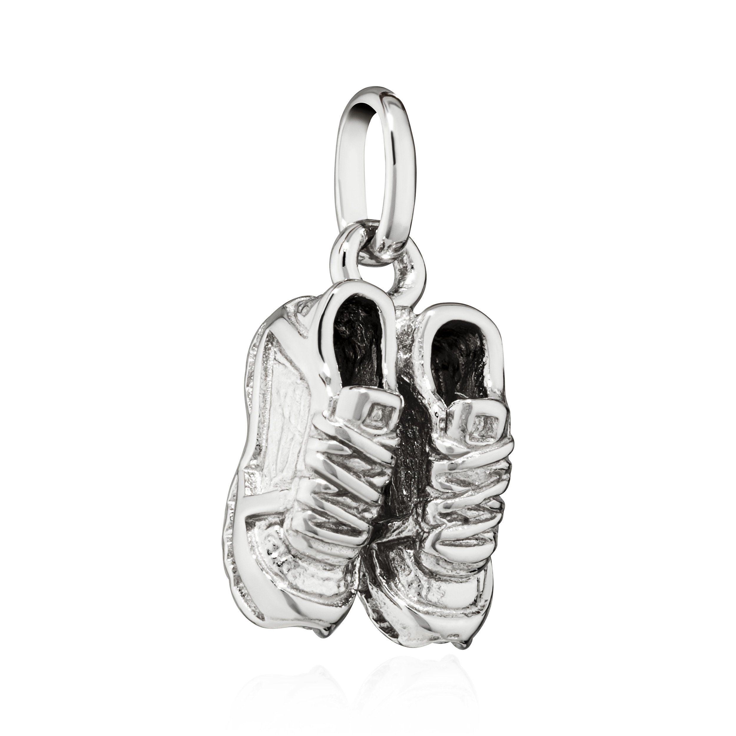 Kettenanhänger Kettenanhänger Laufschuhe 925 Silber 14x9mm Sportschuhe Amulett Talism