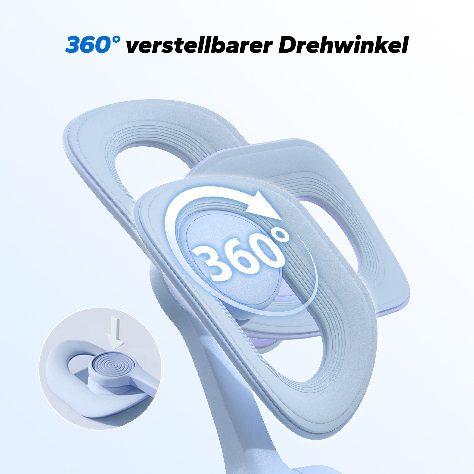 MERACH Beckenbodentrainer Beintrainer für Frauen, 360°drehbar, LED Zähler, Beine Trainingsgerät für zuhause oder Büro, 1-tlg., Gesäß, Rücken und Armen stärken, Fitness Yoga Sportgerät, Postnatale Rückbildung, kompakt, tragbar, vielseitige Trainings