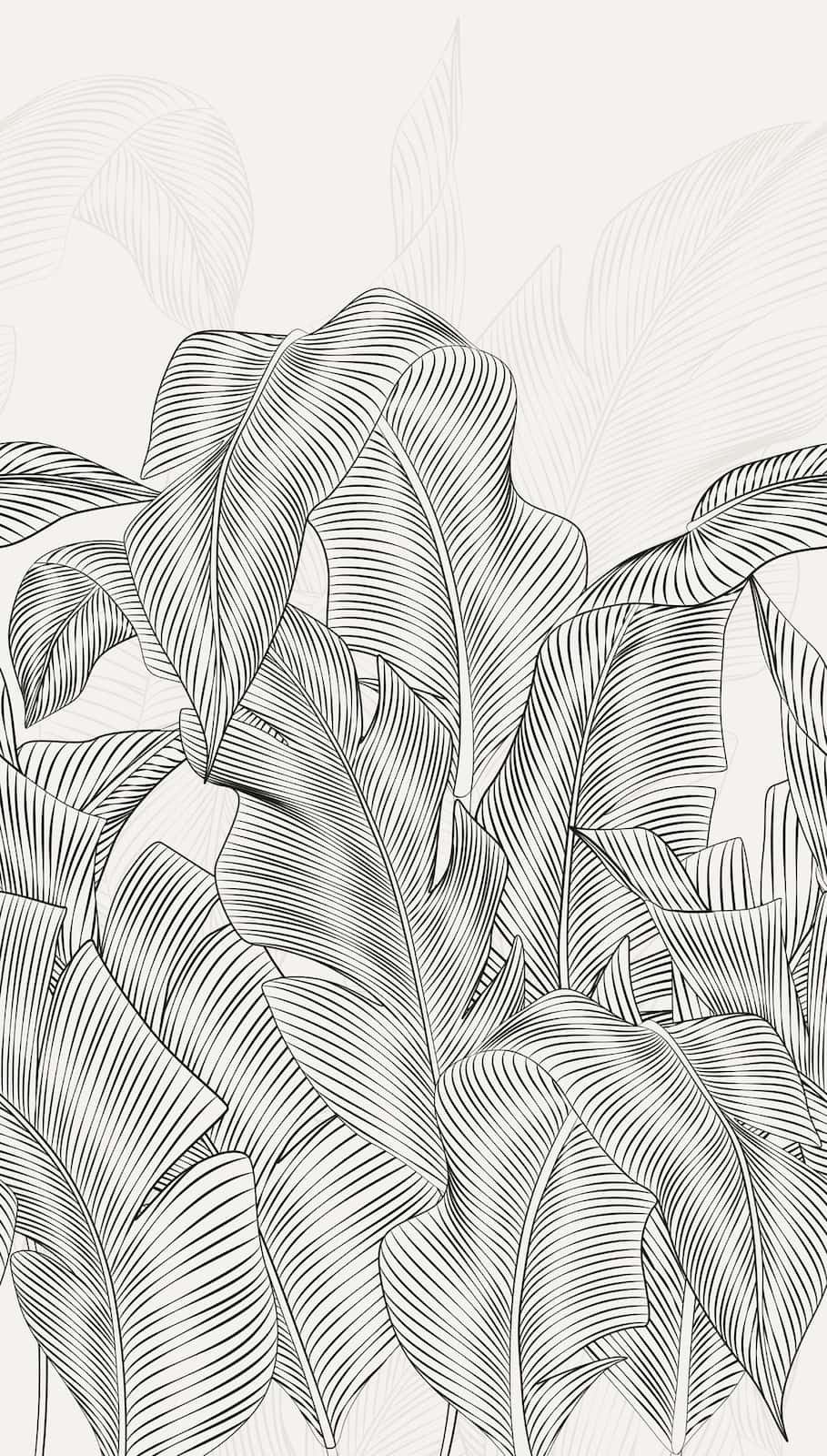 A.S. Création Fototapete Tropisch Blätter Dschungel Grau Schwarz 79217-1