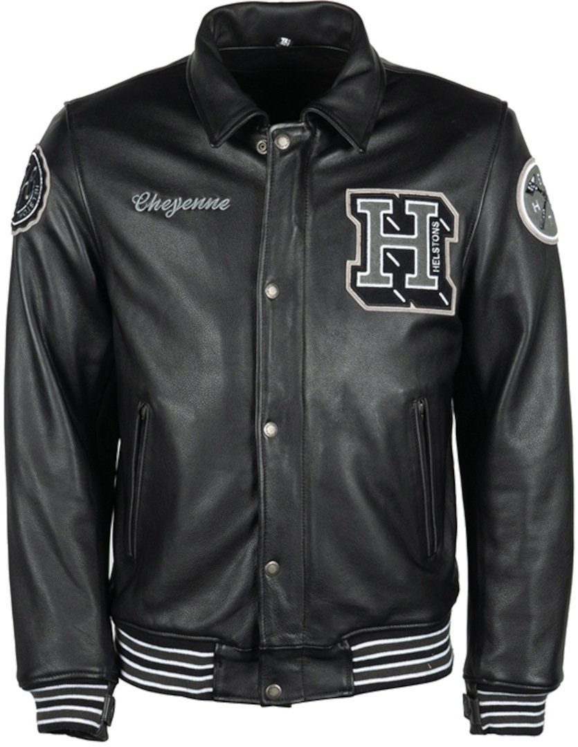 Helstons Motorradjacke Cheyenne Motorrad Lederjacke herausnehmbares Innenfutter,wasserdicht