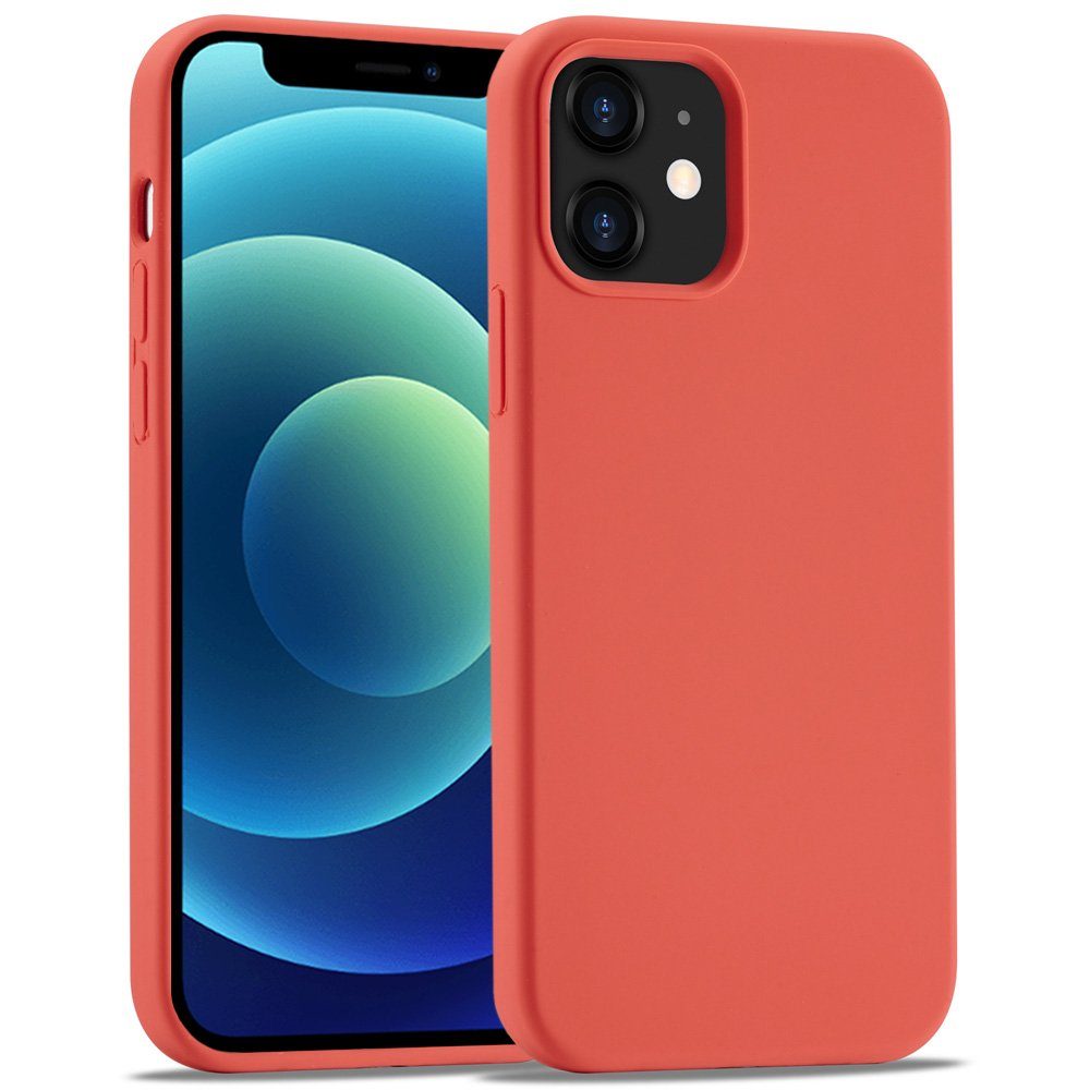 FITSU Handyhülle Silikon Case für iPhone 12 Hülle 6,1 Zoll, Schlanke Handyschale Soft Case Schutzhülle mit Kameraschutz Slim Cover