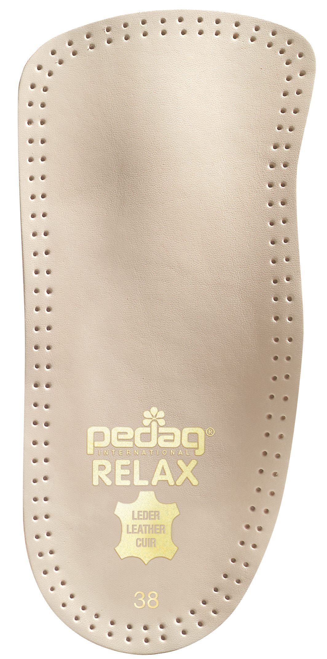 Pedag Fußbetteinlage Relax - Zehenfreie Schuheinlage aus Leder