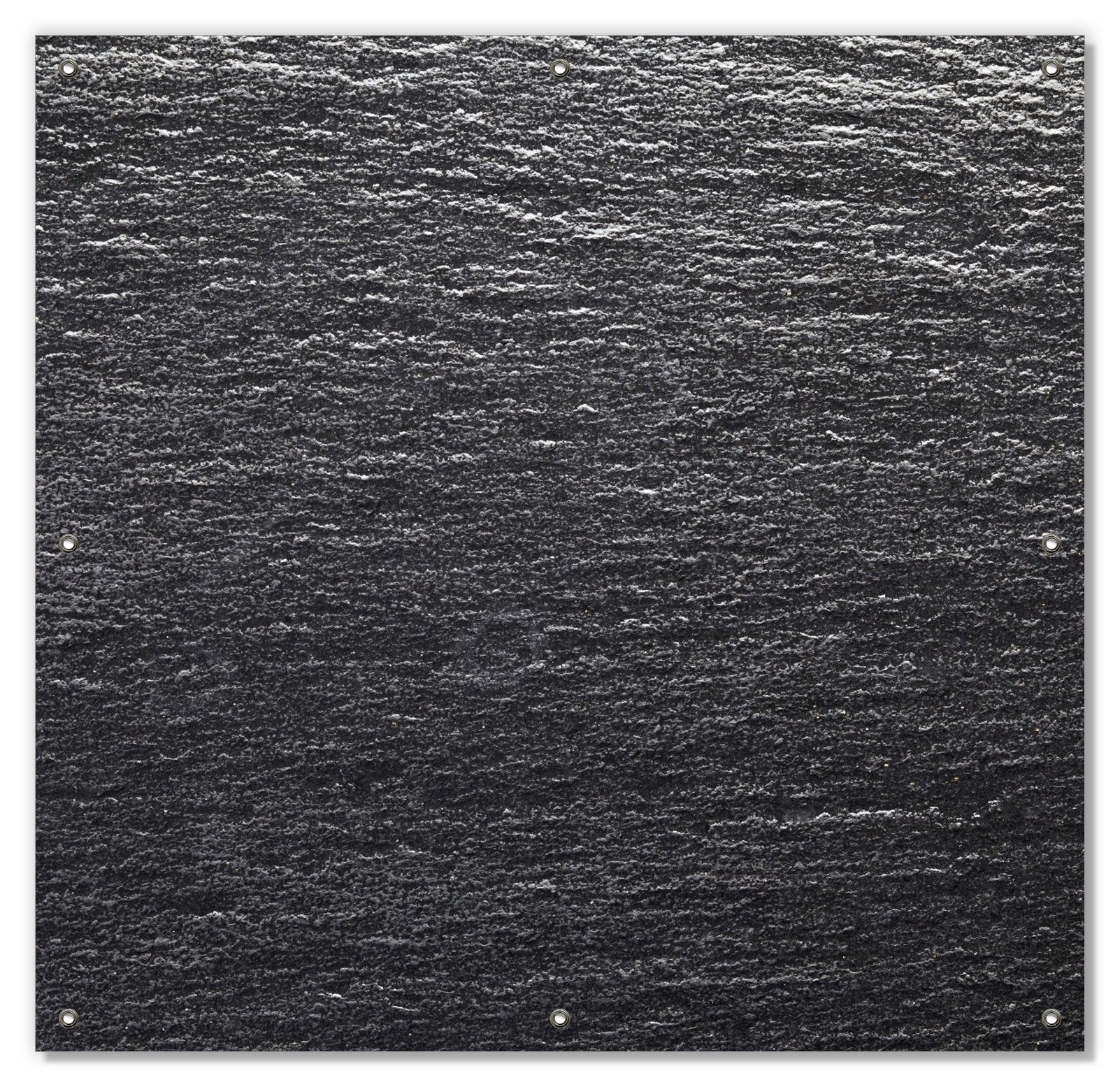 Sonnenschutz Muster schwarz-weiße Steintafel Optik, Wallario, blickdicht, mit Saugnäpfen, wiederablösbar und wiederverwendbar