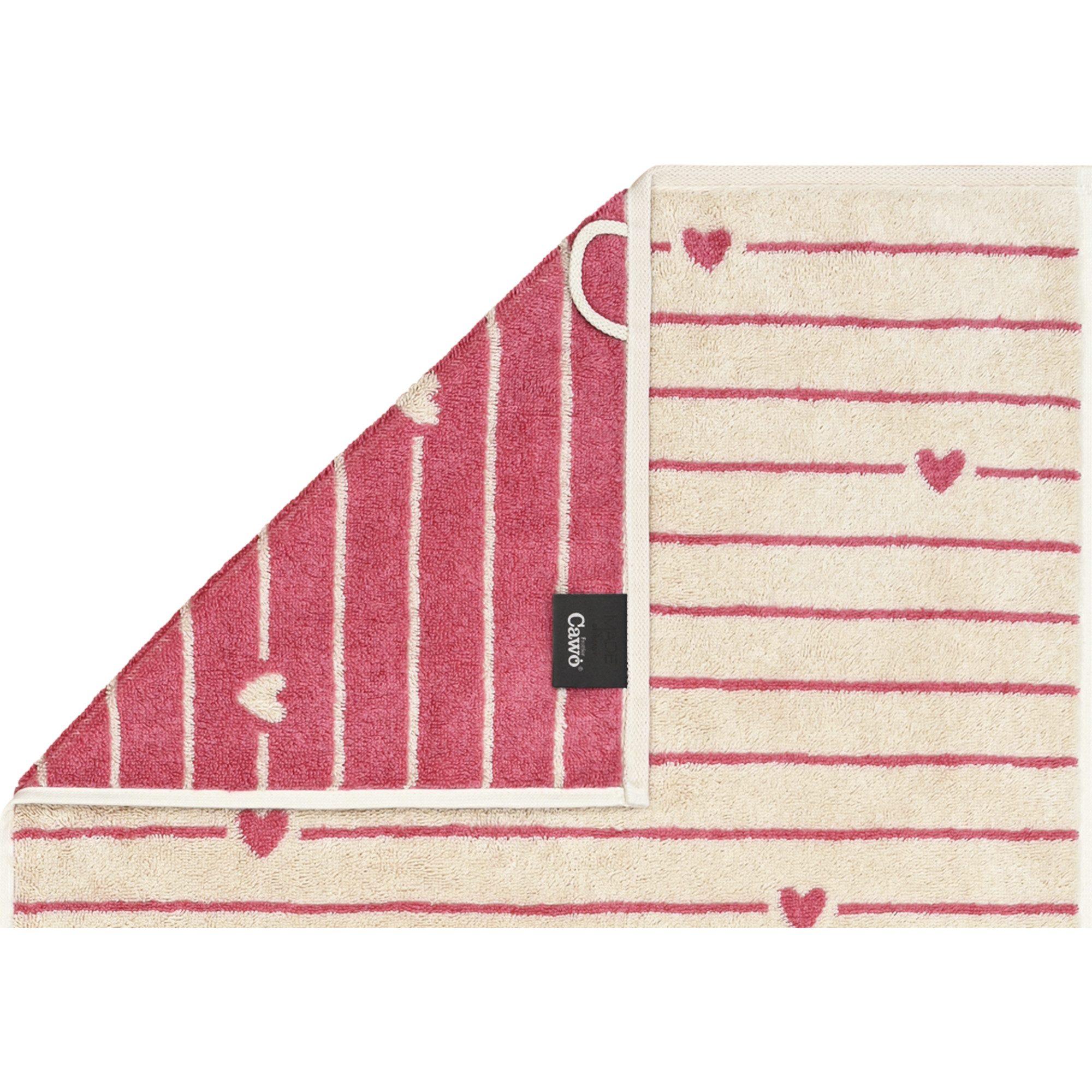 Cawö Handtücher Heart Beats Lines & Hearts 6276, 100% Baumwolle (1-St)