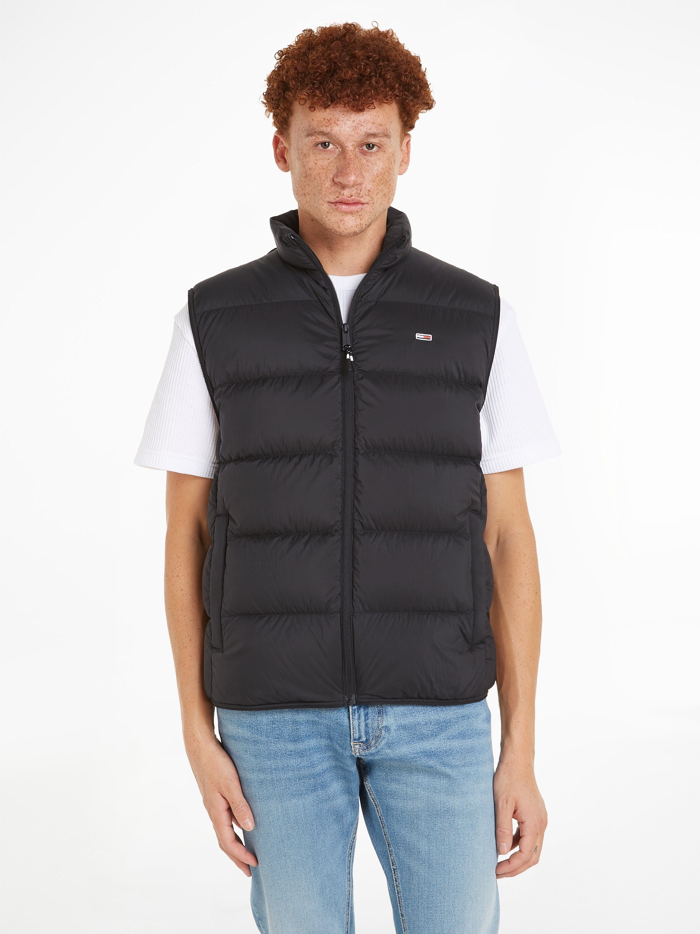 Tommy Jeans Daunenweste TJM LIGHT DOWN VEST mit Stehkragen