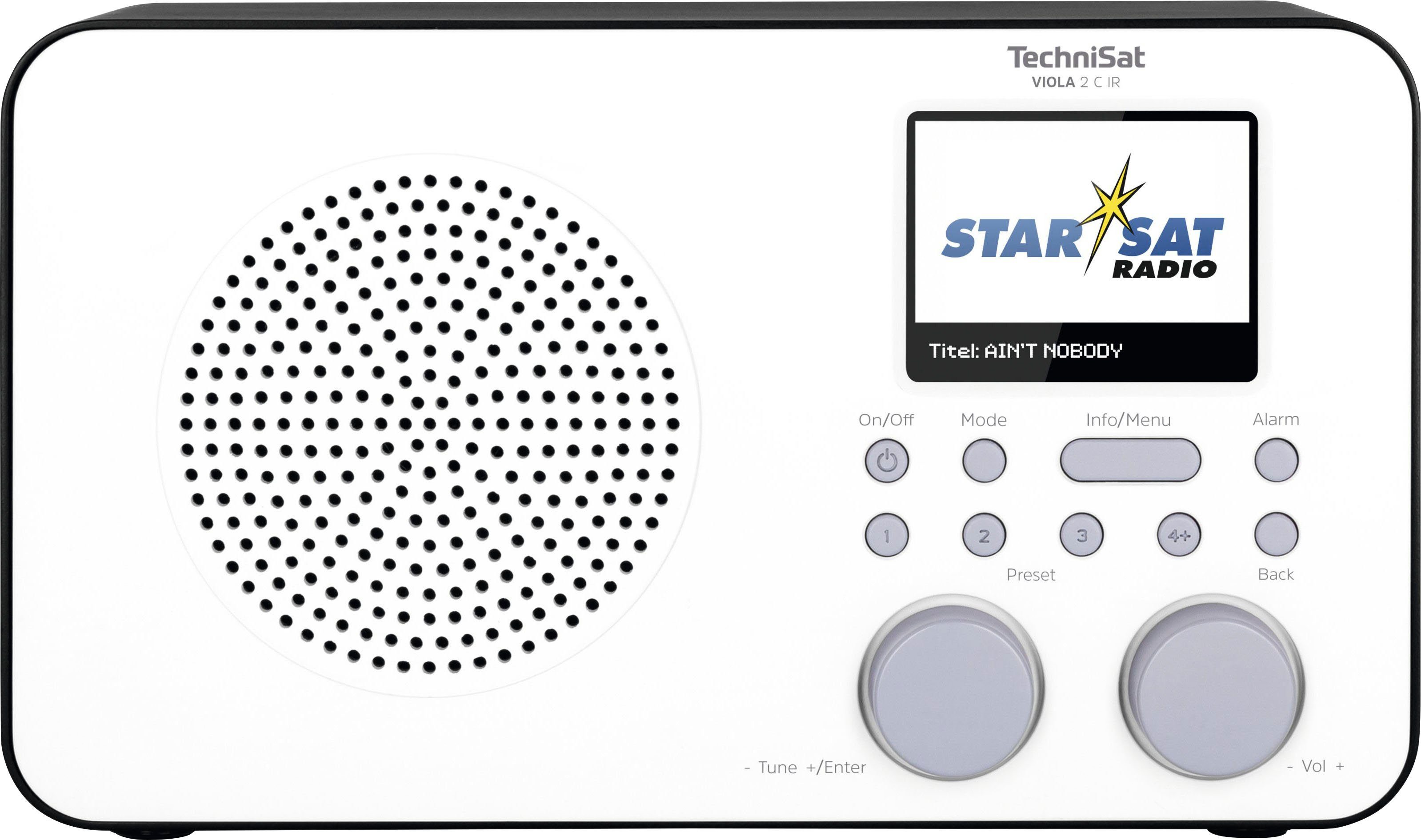 TechniSat VIOLA 2 DAB+, mit Internetradio, mit IR Akku) (Digitalradio C UKW Tragbares Internet-Radio RDS, (DAB), Farbdisplay