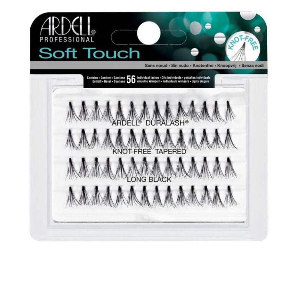 ARDELL Einzelwimpern Soft Touch Satz mit 56 langen schwarzen Wimpernbüscheln