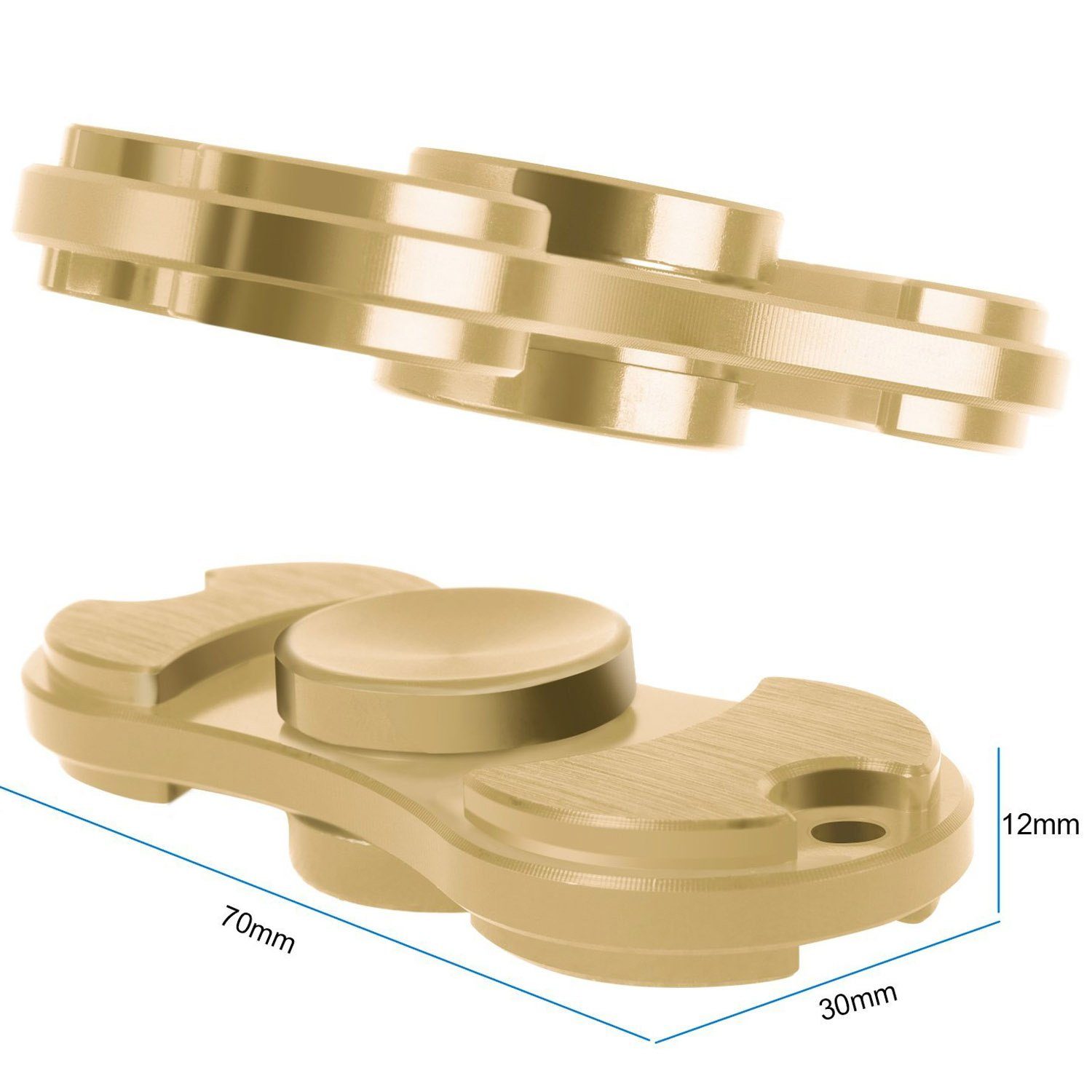 Goods+Gadgets Fidget-Gadget GOODS+GADGETS Metall Fidget Spinner Deluxe – Anti-Stress Spinner, Finger Spielzeug