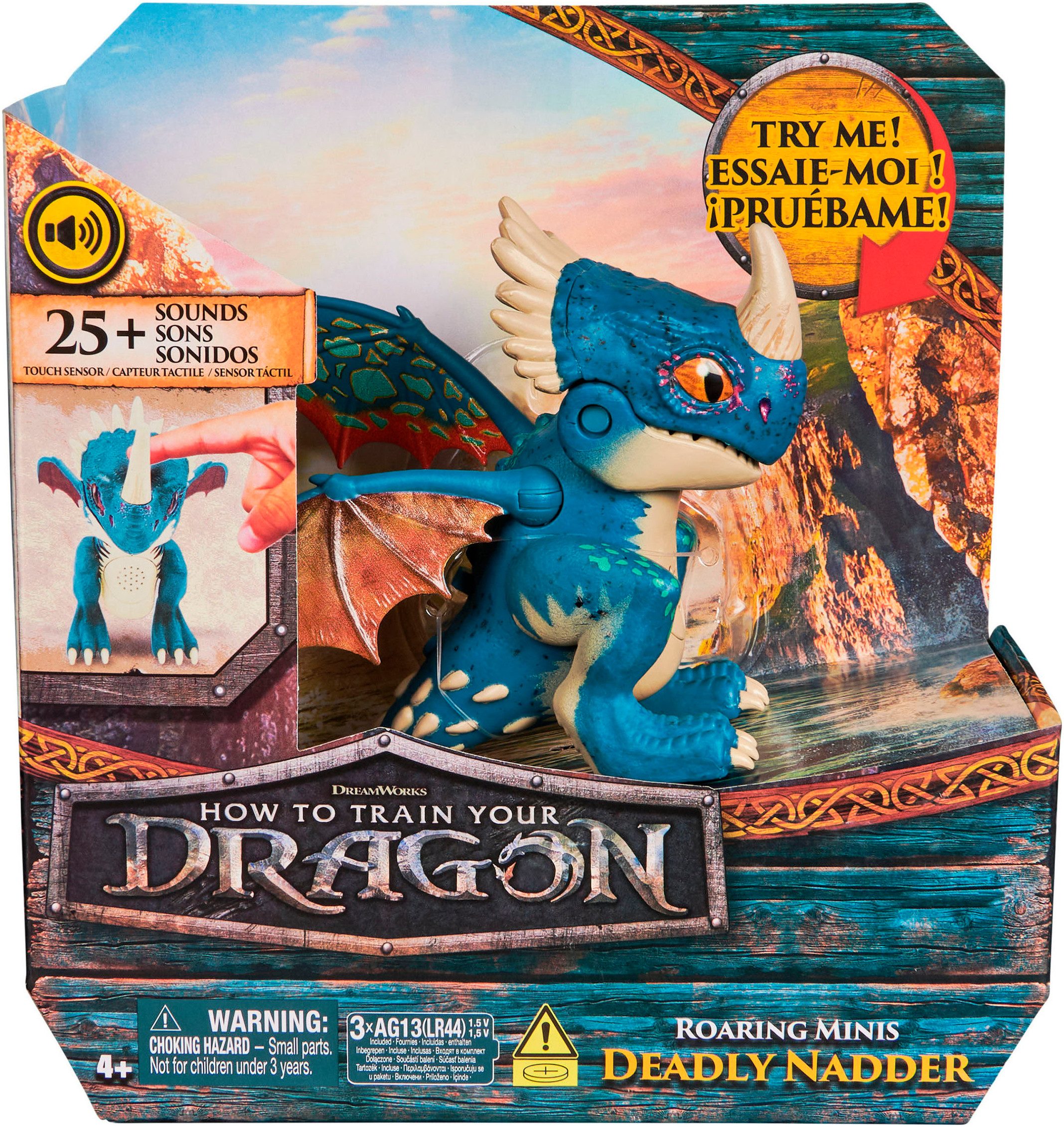 Spin Master Spielfigur Dragons Movie - Interaktive Mini-Drachen - Sturmpfeil, mit Soundeffekt