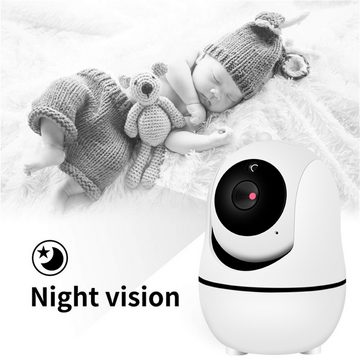 Jioson Babyphone Babyphone Babymonitor mit Kamera 30W HD Pixel, mit Zwei-Wege-Audio, Nachtmodus, 1-tlg., 1-ST, Fernüberwachung und Zwei-Wege-Audio