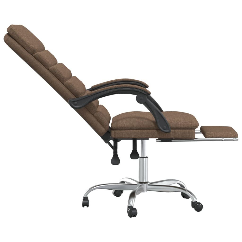 furnicato Bürostuhl mit Massagefunktion (1 Stoff Braun St)