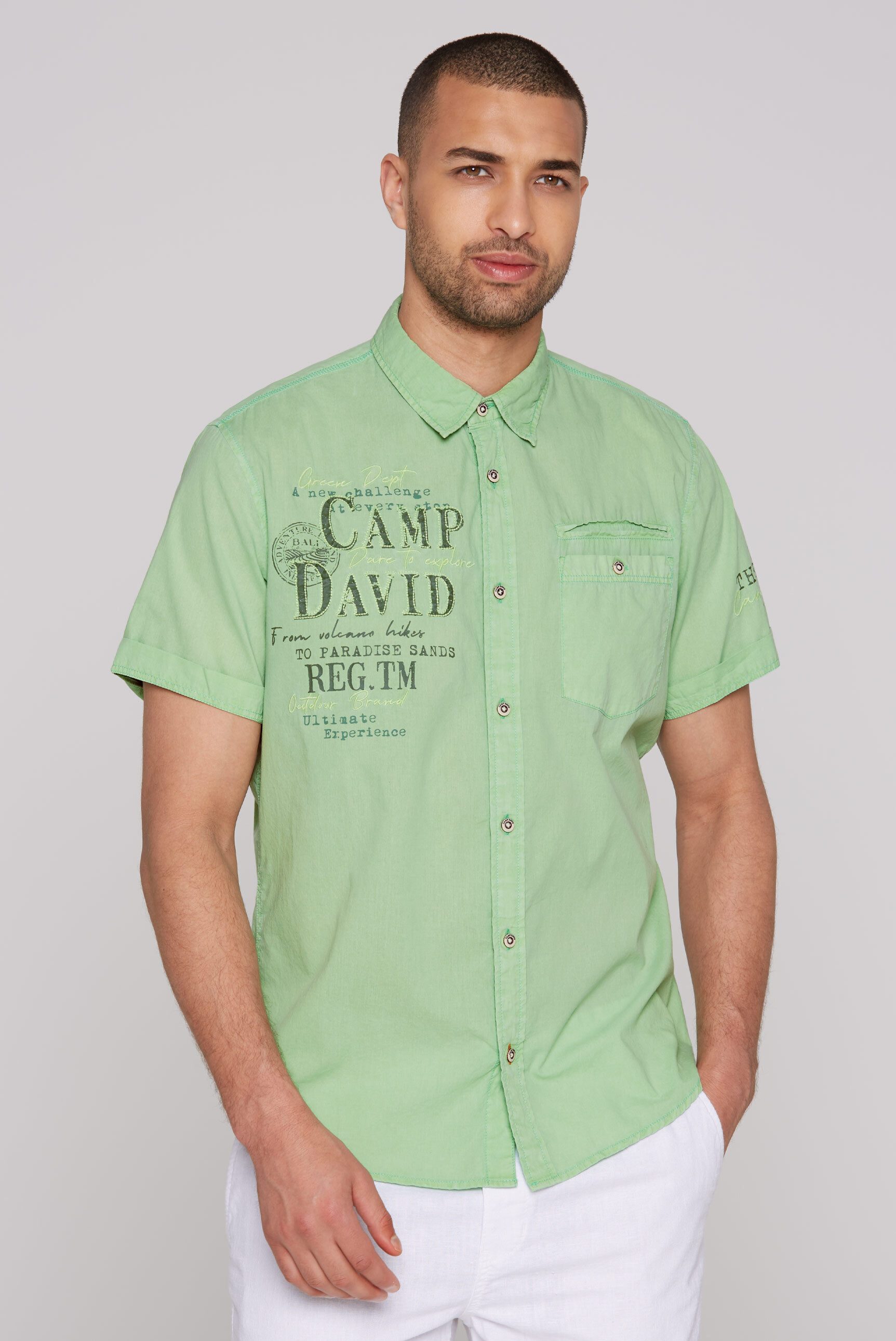 CAMP DAVID Kurzarmhemd, aus Baumwolle günstig online kaufen