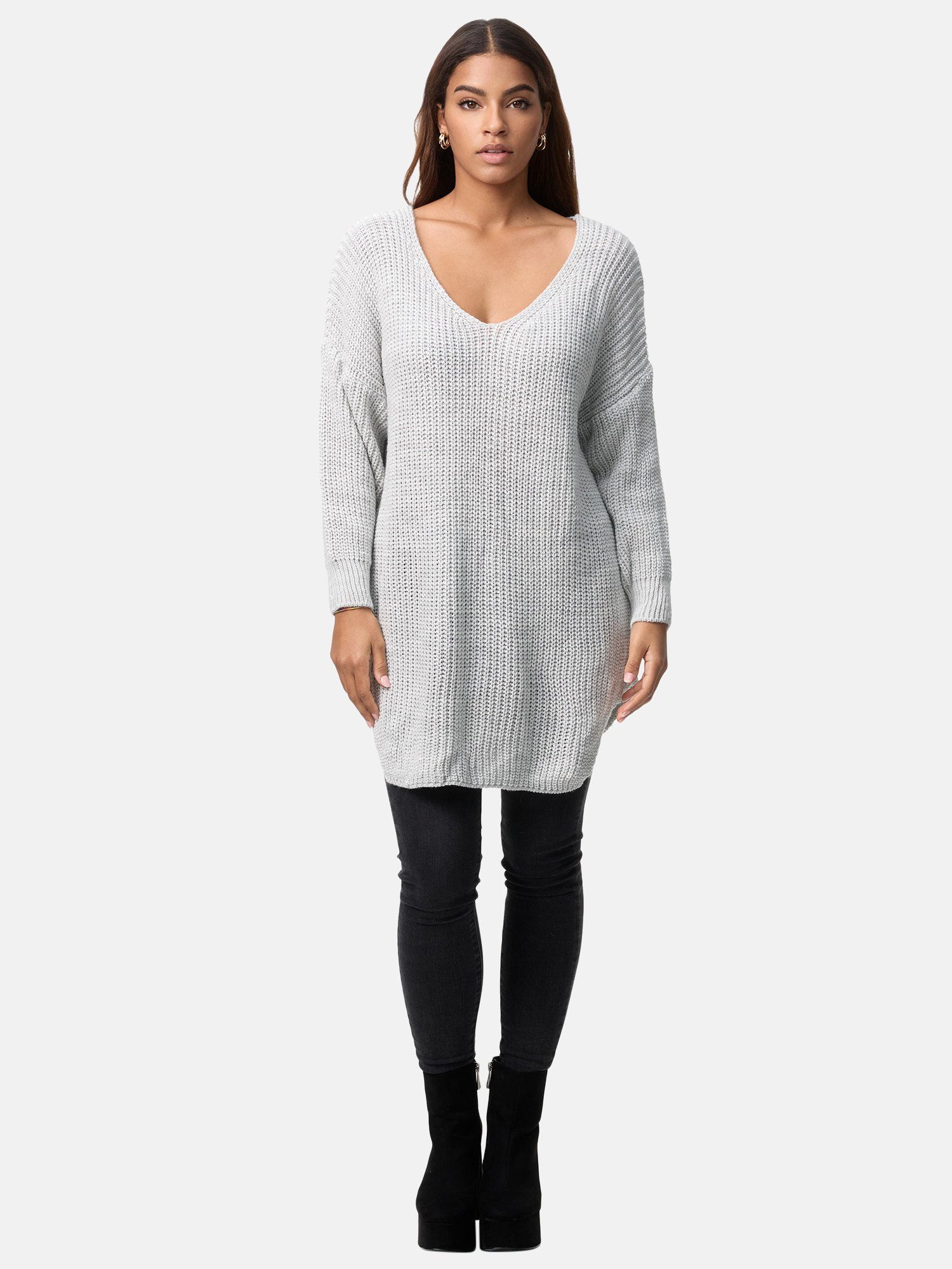 Elara Strickpullover Elara Damen Strickpullover Runderkragen günstig online kaufen