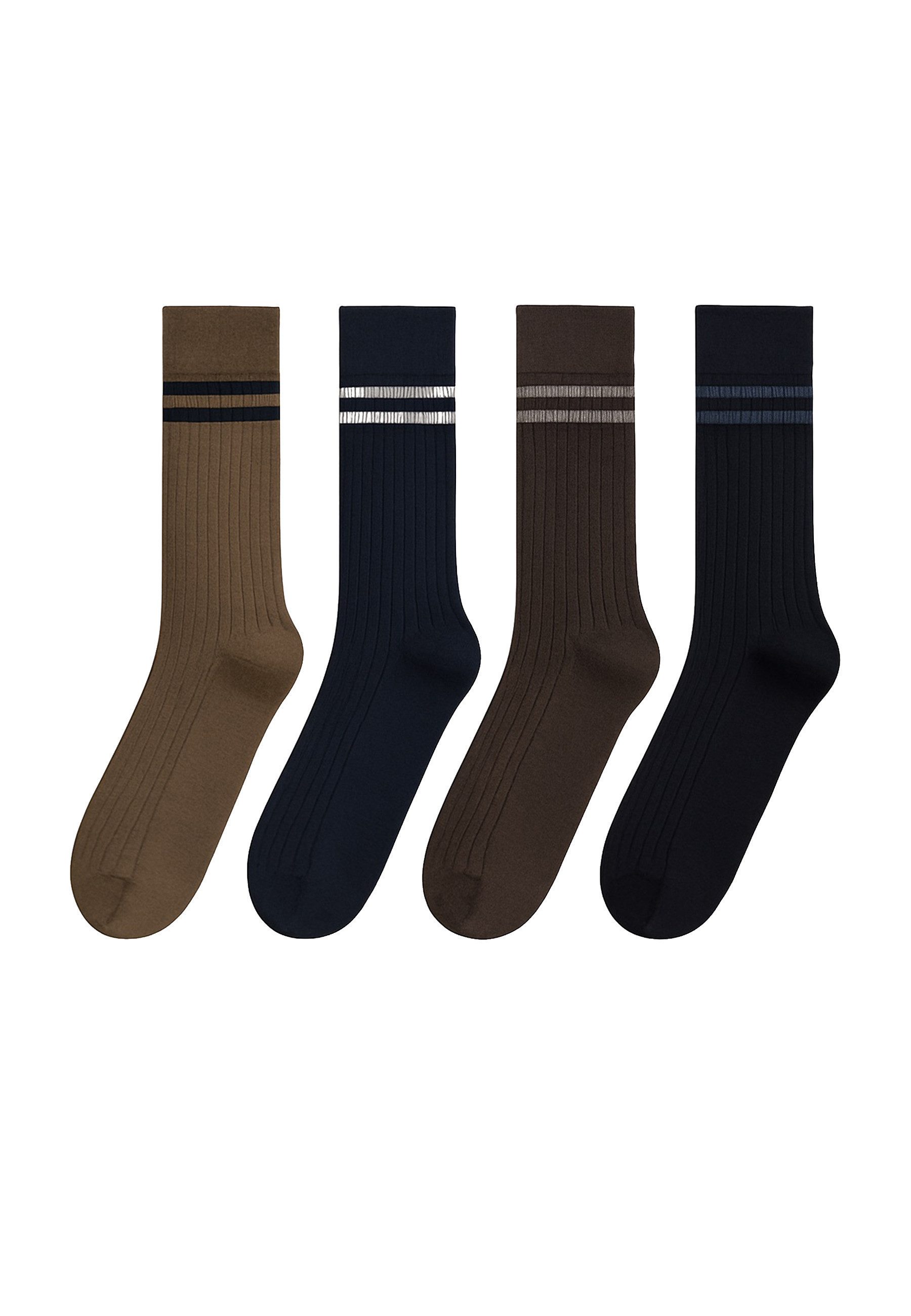 Clean Cut Copenhagen Basicsocken Clean Cut Copenhagen Gerry multi striped socks - box