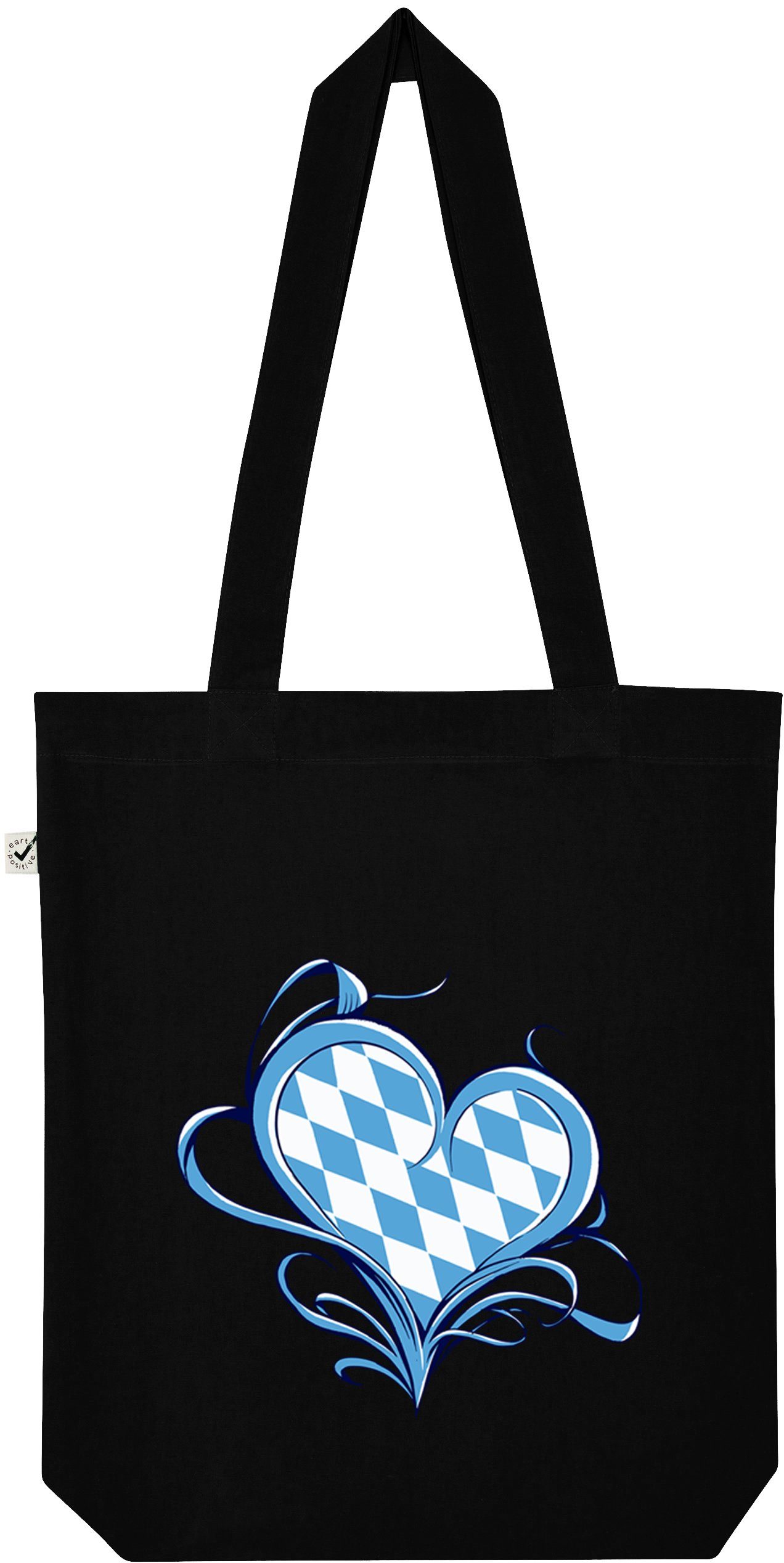 Youth Designz Tragetasche Bayern Love Liebe Jutebeutel Tasche Lange Henkel, mit trendigem Frontprint