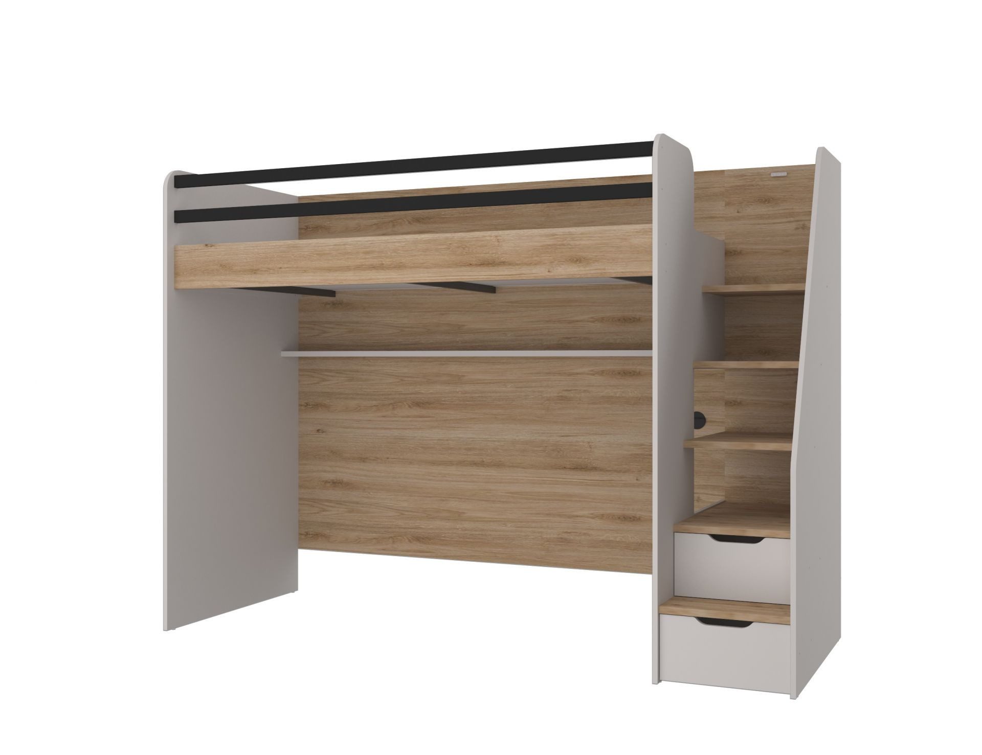 almila Hochbett New Options mit Schubkästen 90x200 cm