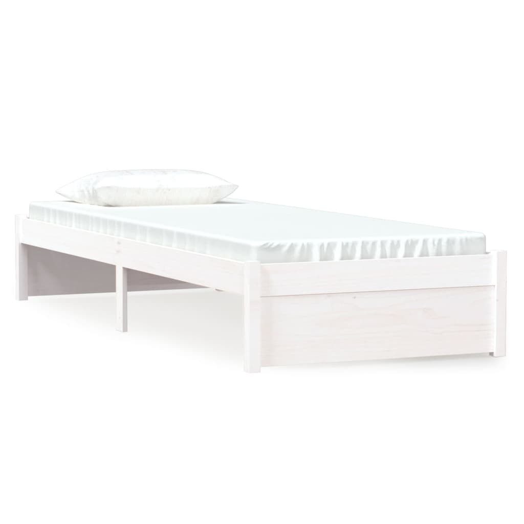 vidaXL Bett Massivholzbett ohne Matratze Weiß günstig online kaufen
