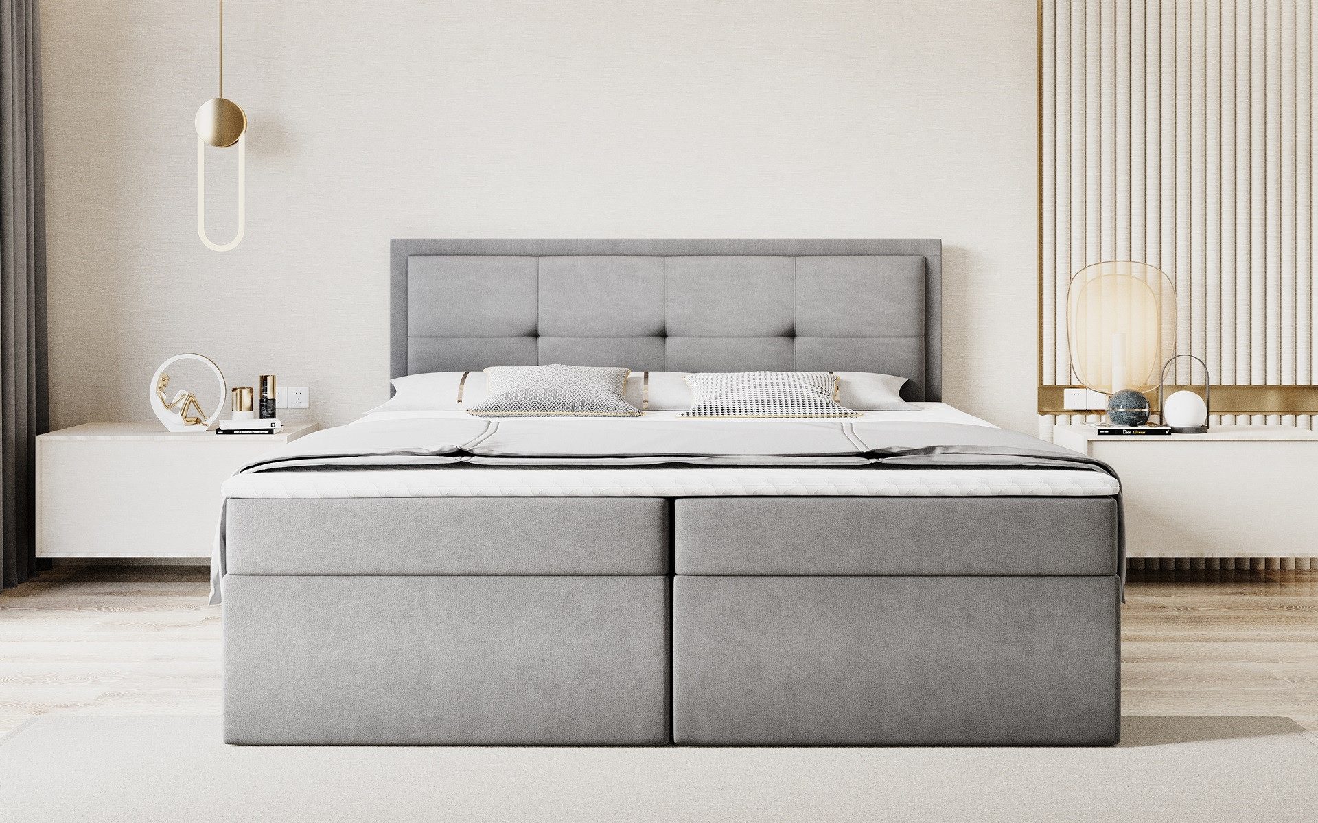 Labett Boxspringbett Schlafzimmerbett CLARA 140x220 160x220 180x220 - Überl günstig online kaufen