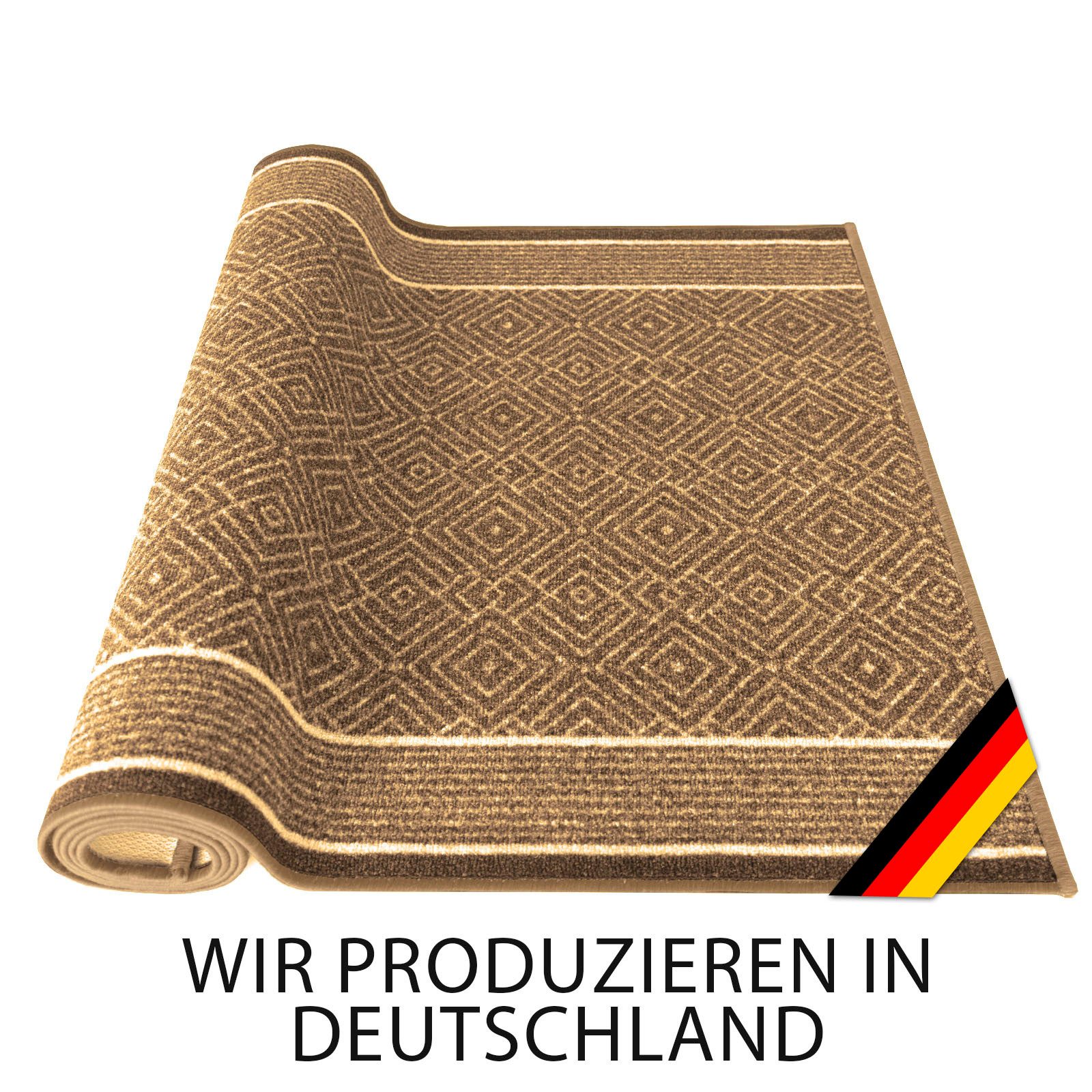 Karat Teppich Läufer Olymp, Modernes Rauten-Design, günstig online kaufen